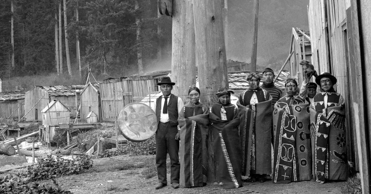 Response to the post 120-ton silver nugget, British Columbia, 1892 - My, Black and white photo, Old photo, Silver, Nugget, Mat, Reply to post, Indians