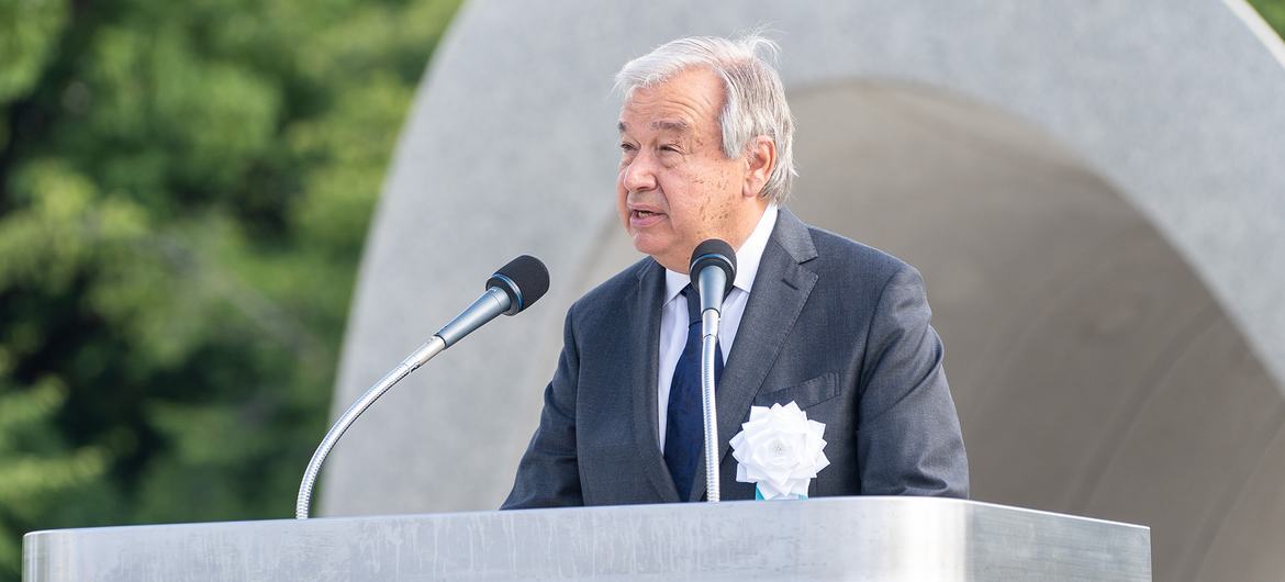 UN chief in Hiroshima: it is completely unacceptable that nuclear states allow the possibility of nuclear war - Politics, Tragedy, The crime, Nazism, Nuclear explosion, Longpost