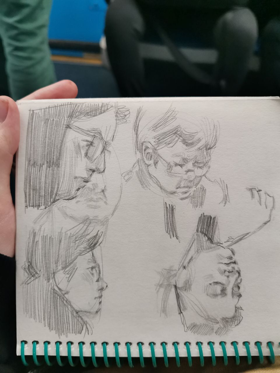 Sketches in the subway - My, Sketch, Drawing, Pen drawing, Graphics, Beginner artist, Sketch, Painting