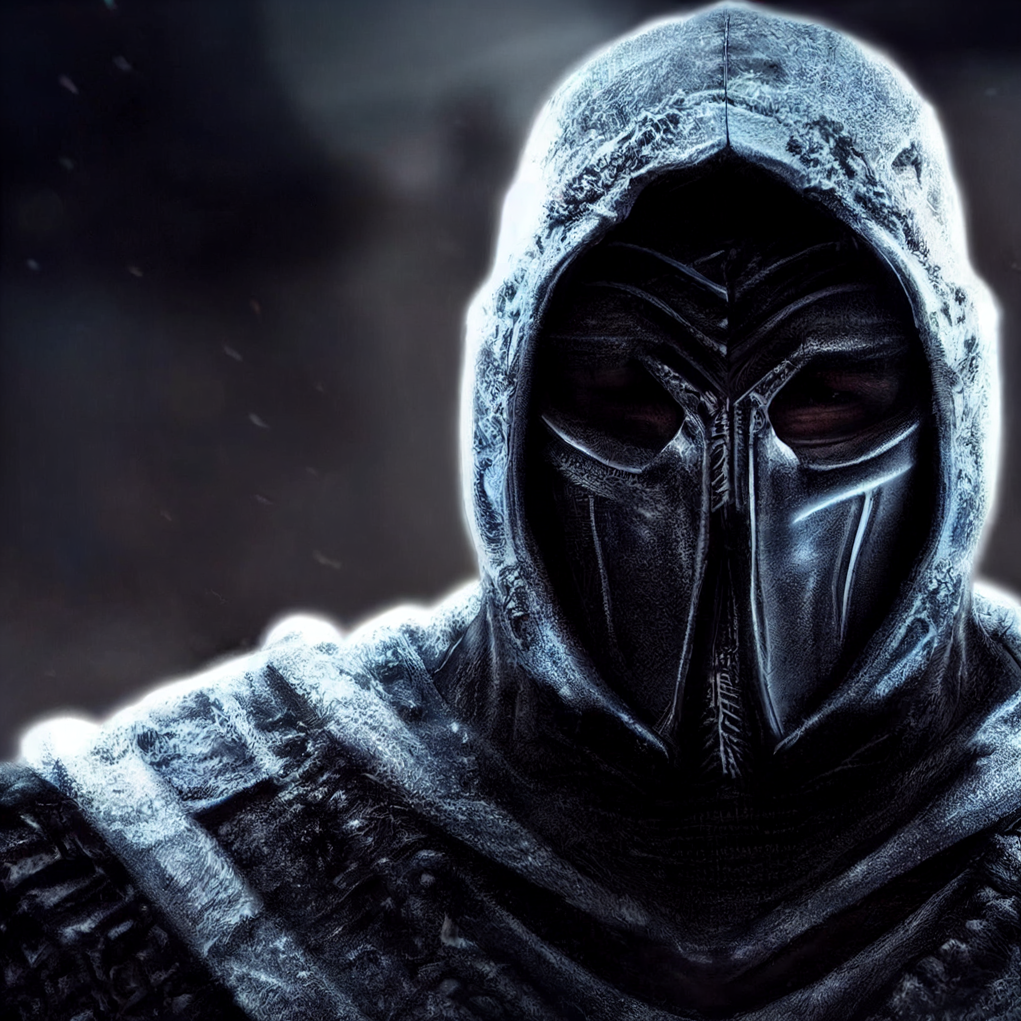 Midjourney. Sub-Zero - My, Midjourney, Нейронные сети, Art, Mortal kombat, Characters (edit), Noob Saibot, Longpost, Sub Zero