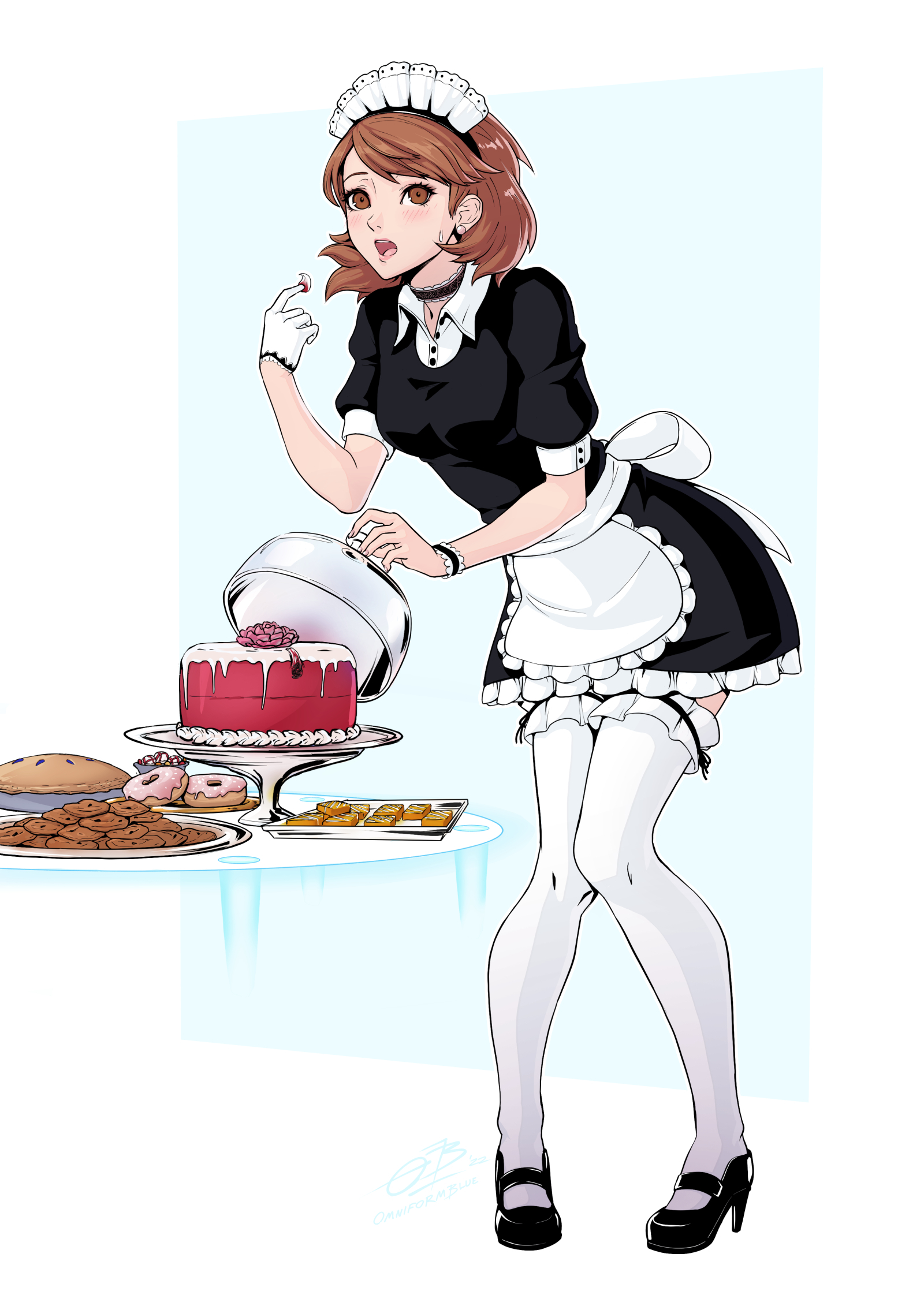 I will only try - Drawing, Girls, Housemaid, Sweets, Shin Megami Tensei, Persona 3, Art, Persona