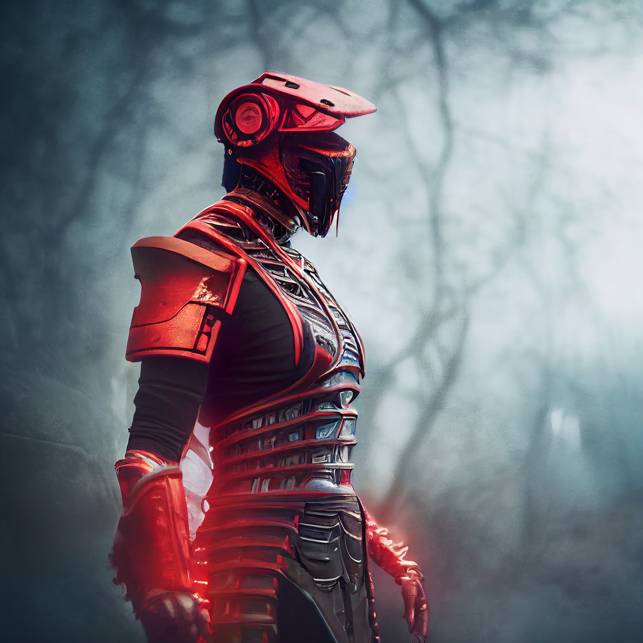 Midjourney. Sektor - My, Midjourney, Нейронные сети, Art, Mortal kombat, Characters (edit), Cyborgs, Longpost, Sector