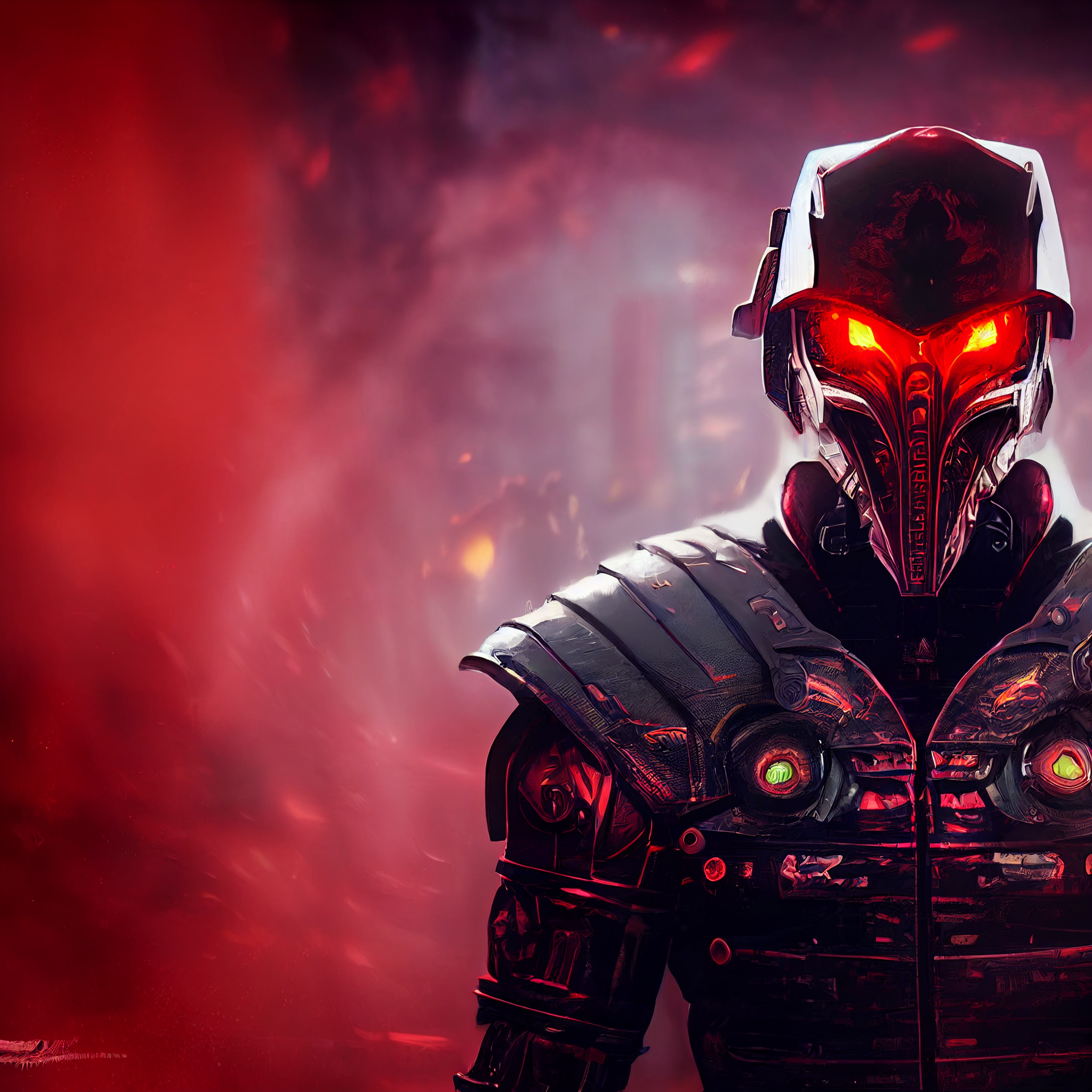 Midjourney. Sektor - My, Midjourney, Нейронные сети, Art, Mortal kombat, Characters (edit), Cyborgs, Longpost, Sector