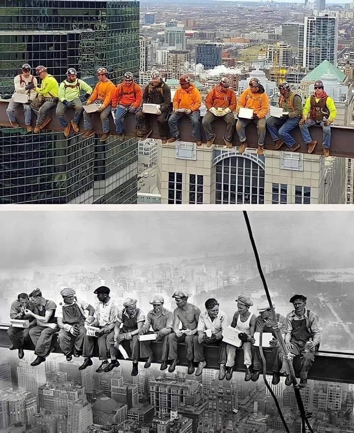 remake - The photo, Skyscraper, Builders, Chicago