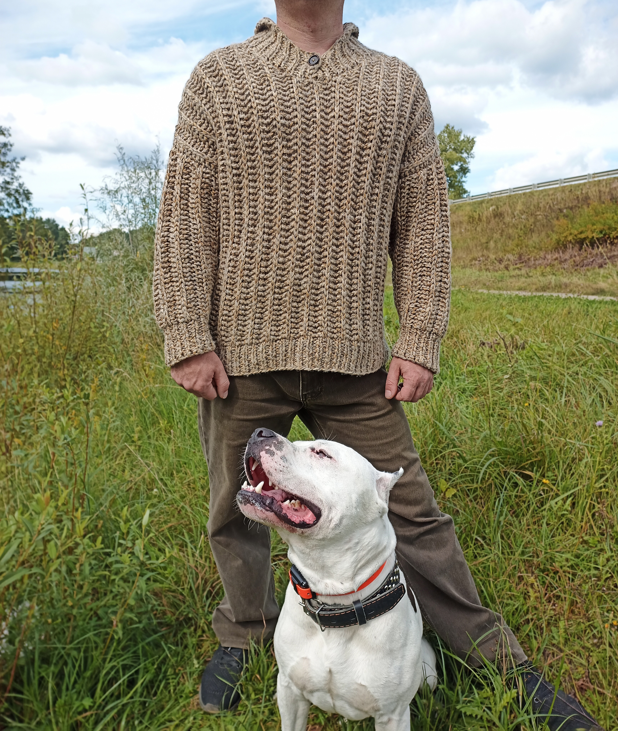 Sweater from the movie Brother, or chain mail from the skin of the dragon's ass - My, Knitting, Knitting, With your own hands, Handmade, Brother 2, Brother, Pullover, Hobby, Creation, Longpost, Needlework without process