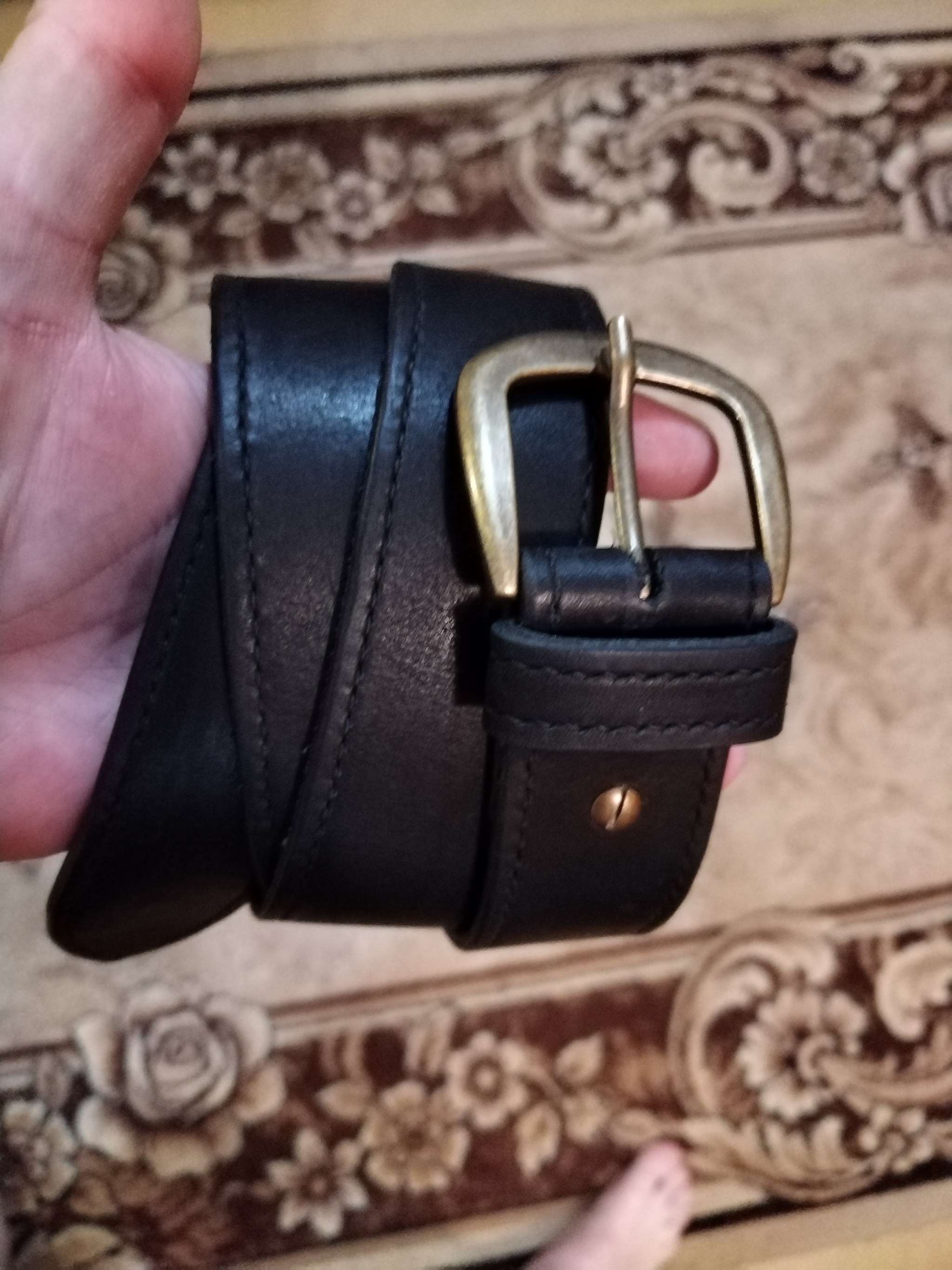 Friday mine - My, Leather products, Friday tag is mine, Handmade, Belt, Longpost