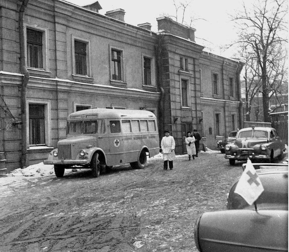 operating room - Bus, Ambulance, Resuscitation, Leningrad, 50th, The photo, Longpost, the USSR