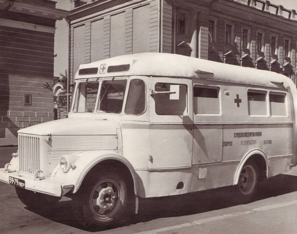 operating room - Bus, Ambulance, Resuscitation, Leningrad, 50th, The photo, Longpost, the USSR