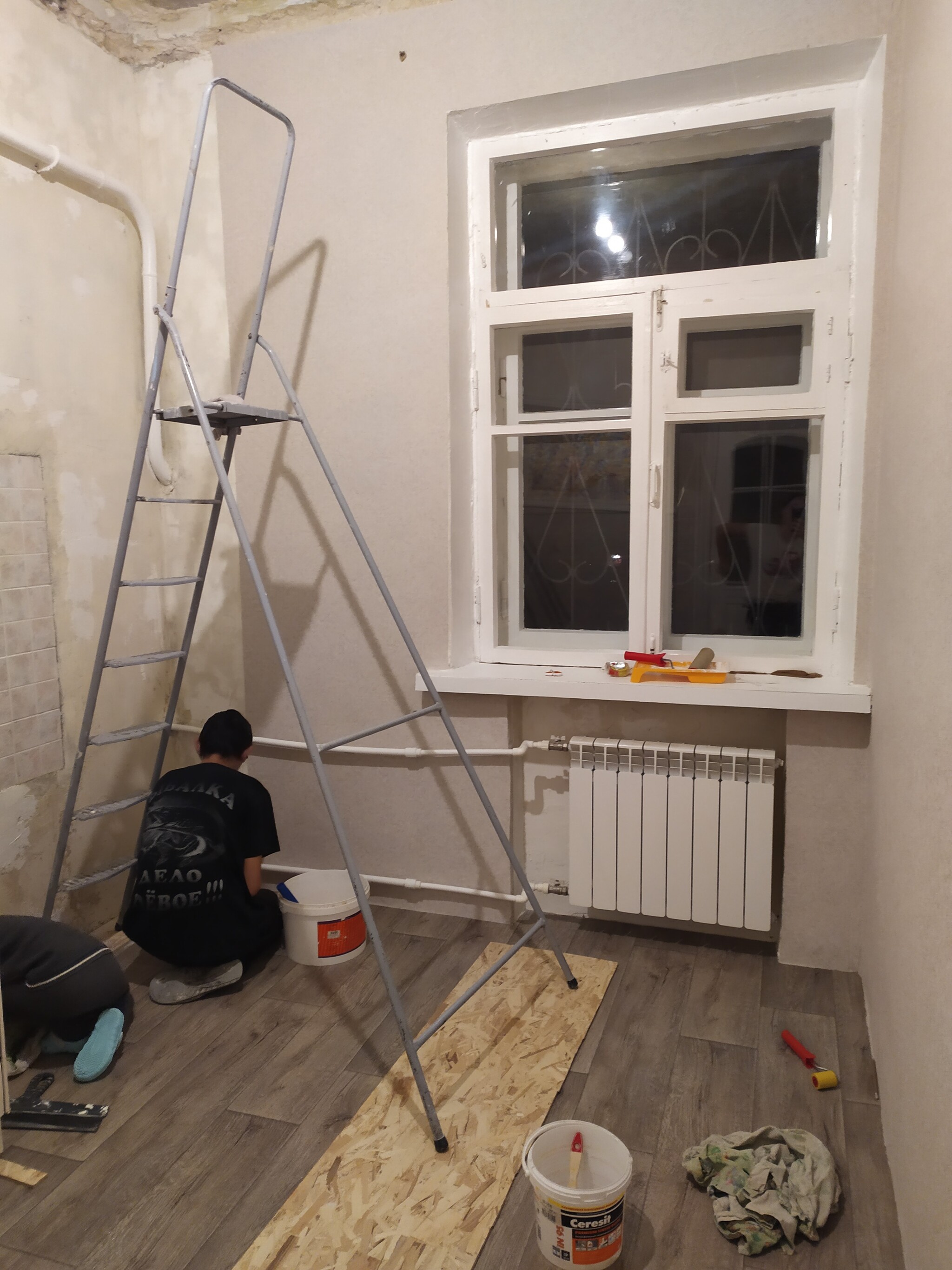 Kitchen renovation in stalinka 3 - My, Rukozhop, Repair, Vertical video, Repairers Community, With your own hands, Floor, Building, Construction, Long, Video, Longpost, Stalinist architecture