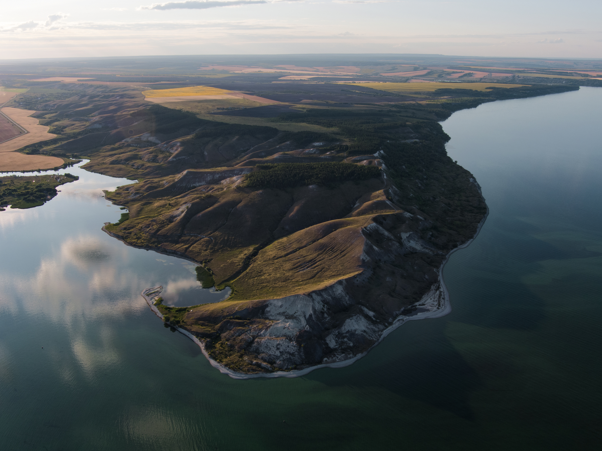 Podvalskie terraces, Samara region - My, The photo, Aerial photography, Samara Region