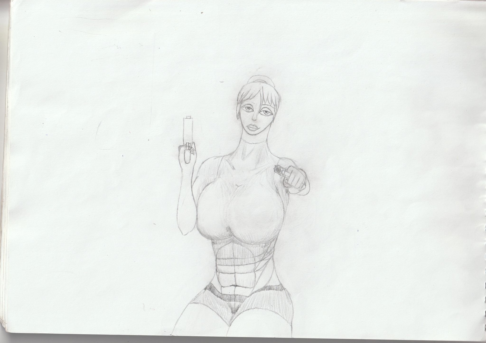 Some sketches of fan art - NSFW, My, Computer games, Sketch, Longpost