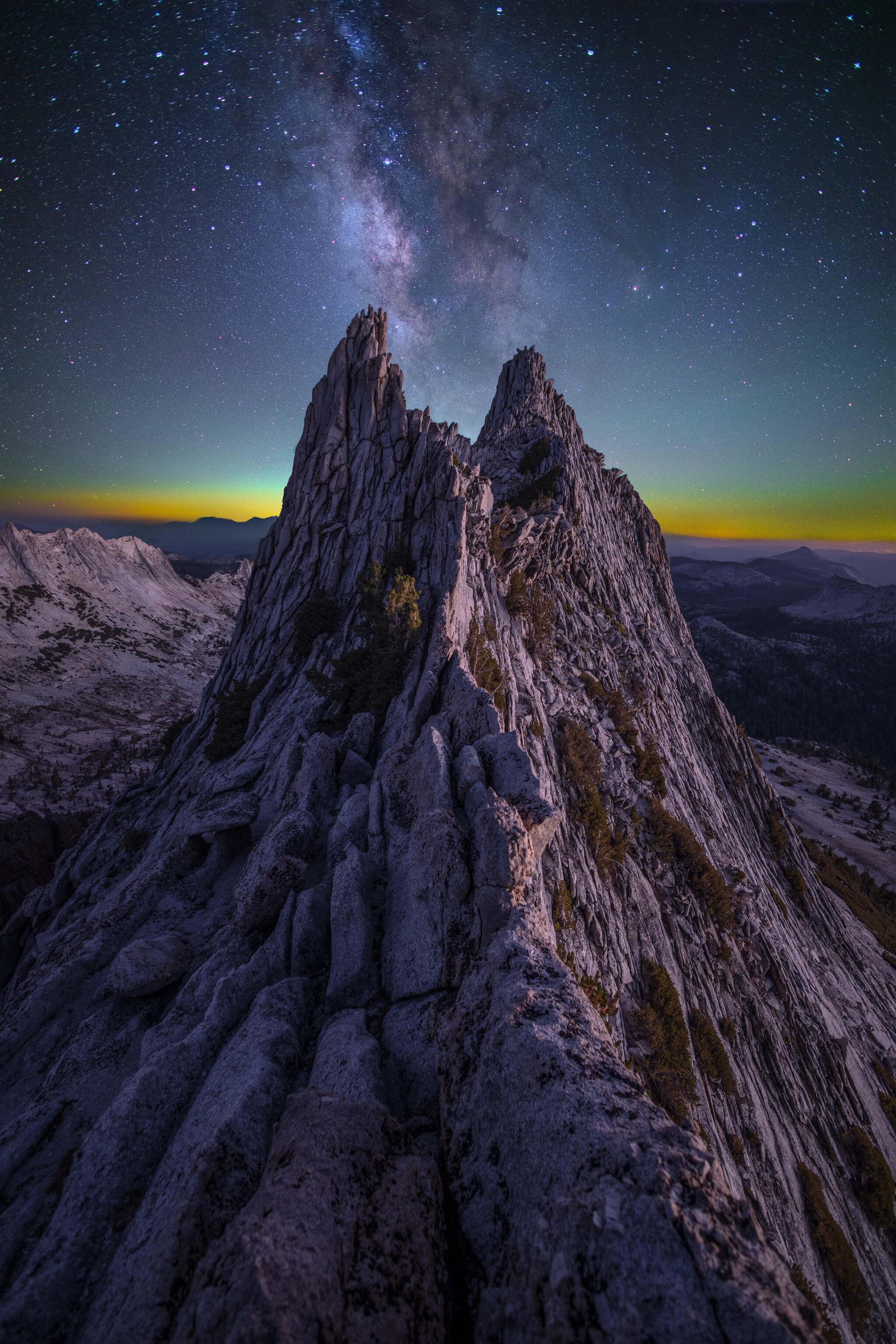 Milky Way in Yosemite National Park - Nature, beauty of nature, USA, Milky Way, Yosemite Park