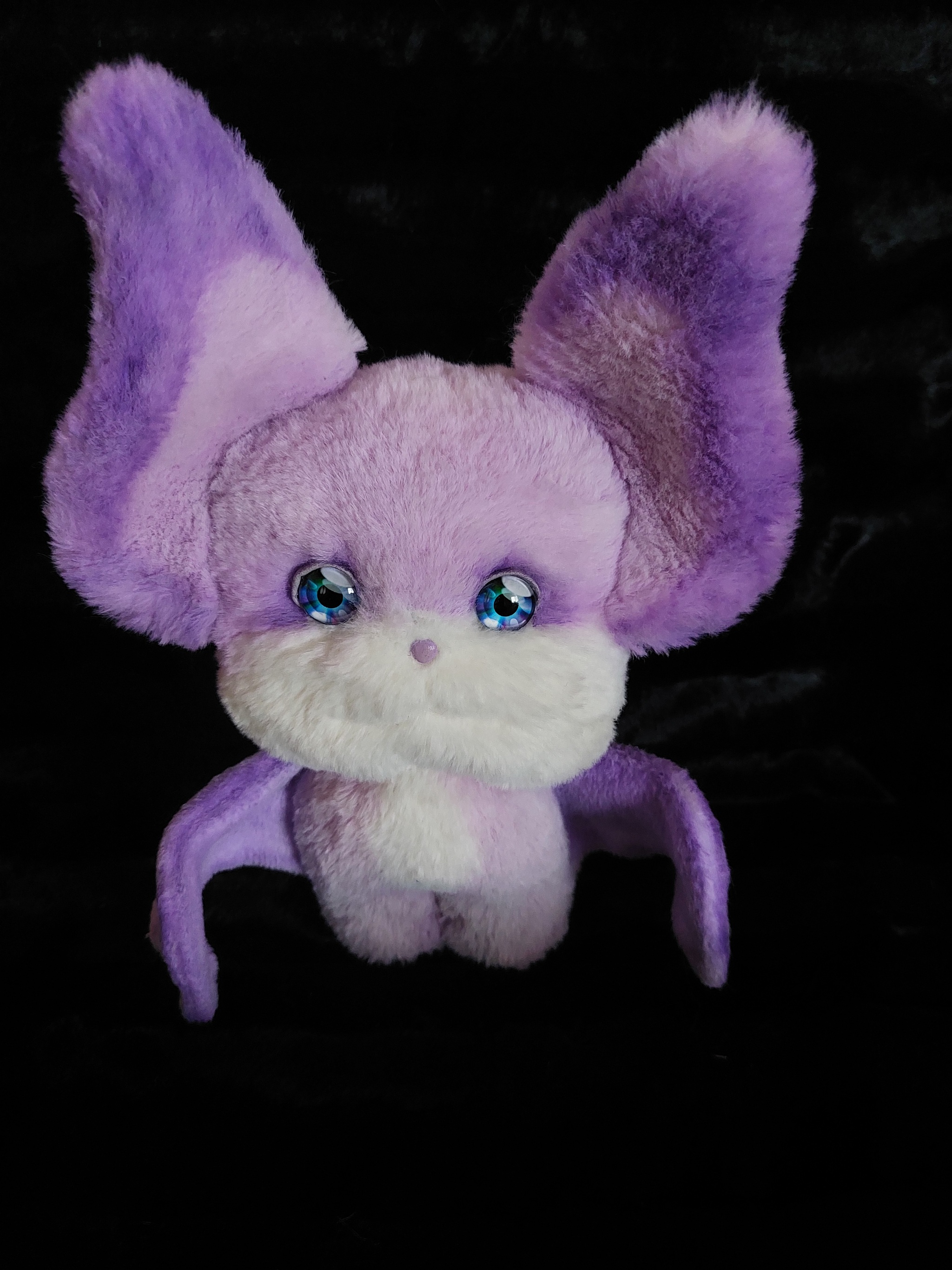 Bat Adele - My, Handmade, Presents, Author's toy, Needlework, Longpost, Needlework without process