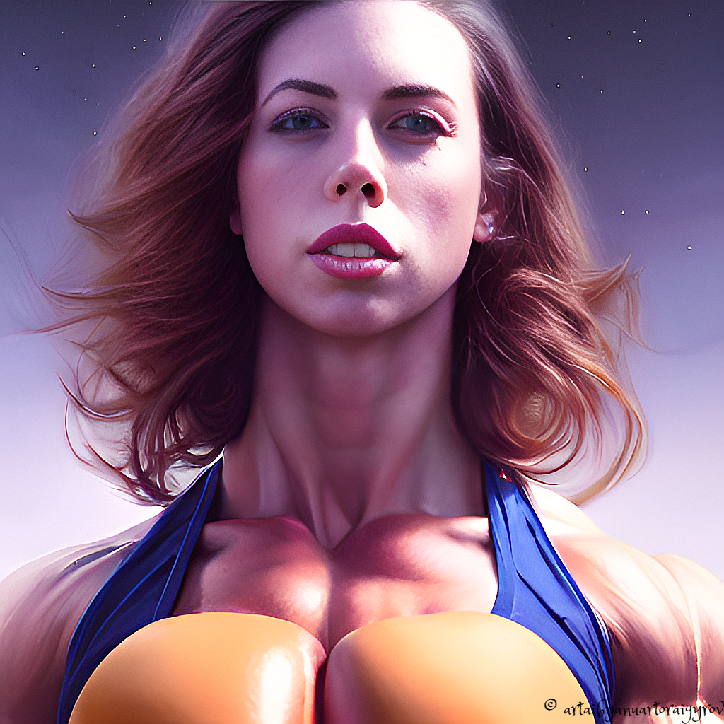 Selection of inflated ladies - Muscle, Muscle, Bodybuilders, Strong girl, Body-building, Muscleart, Monster girl, Sports girls, Stable diffusion, Digital drawing, Нейронные сети, Women's Fantasy, Fantasy, Hermione, Emma Watson, Press, Longpost, Sleep-Sleep