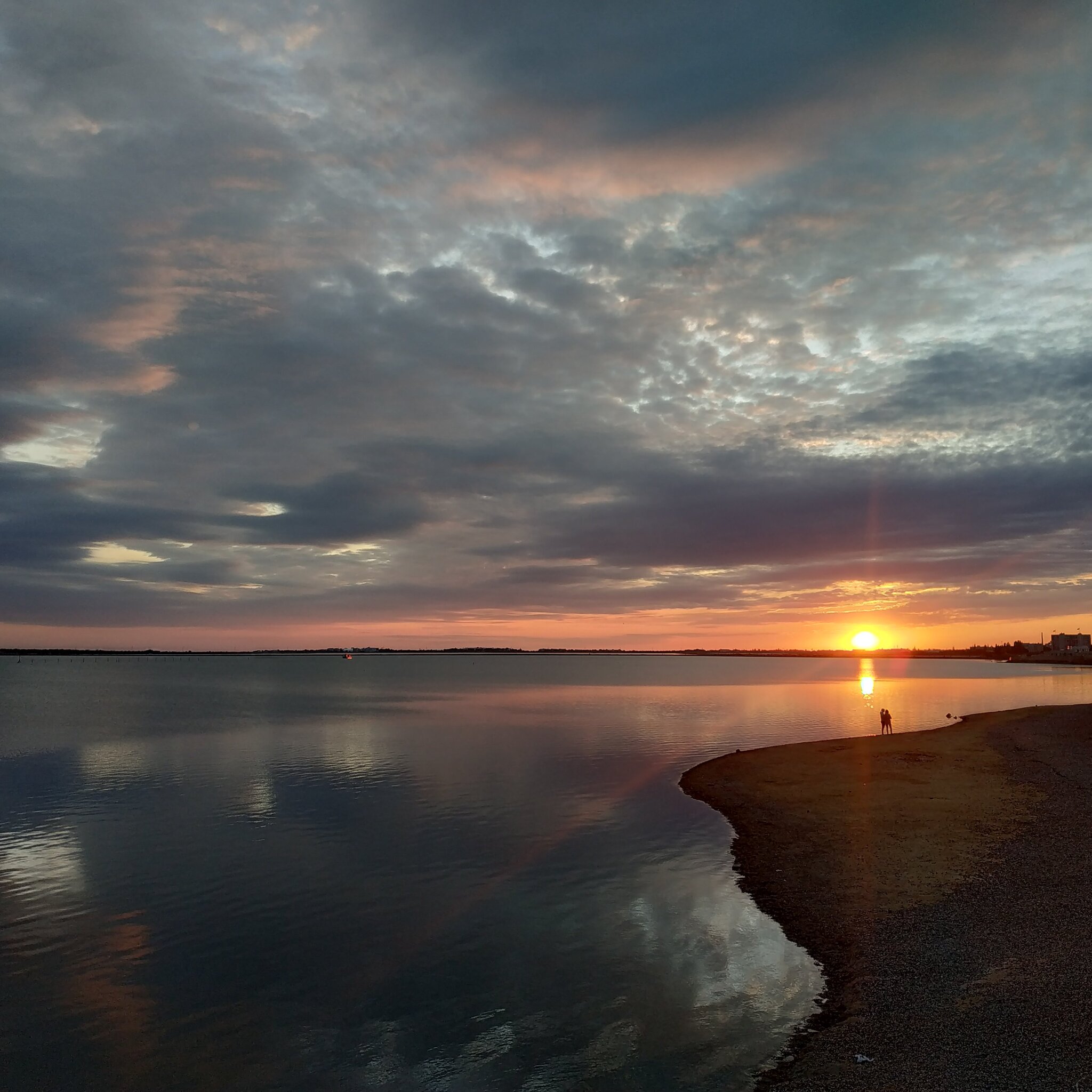 sunset for two - My, Sunset, Mobile photography