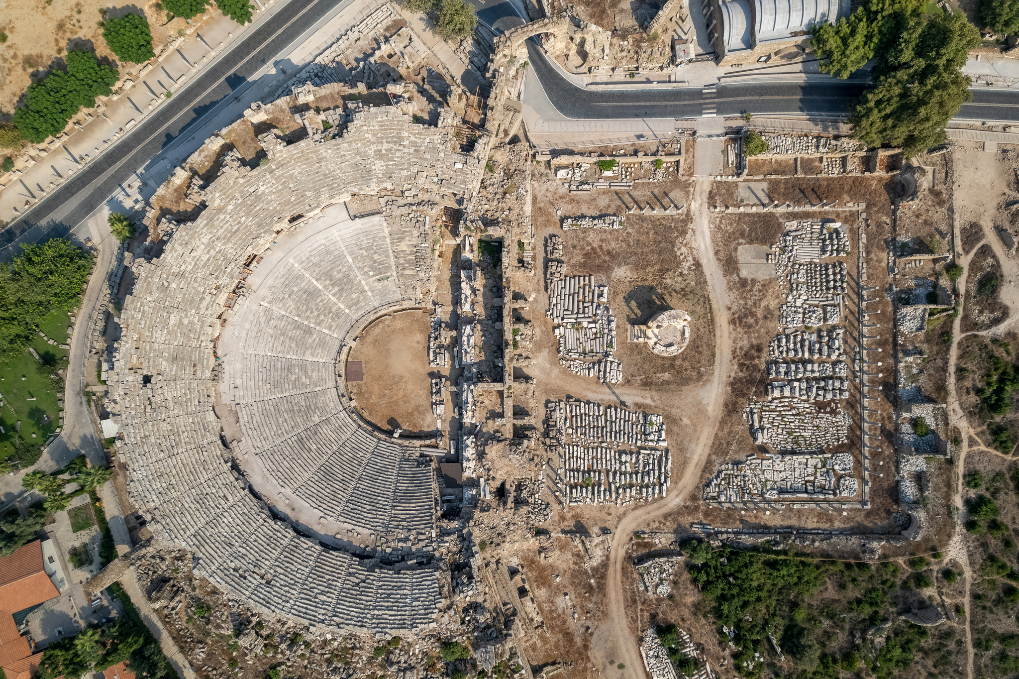 Side Antique City, Turkey - Airtour - My, Aerial photography, Dji, Quadcopter, Landscape, Turkey, Drone, Longpost, Side