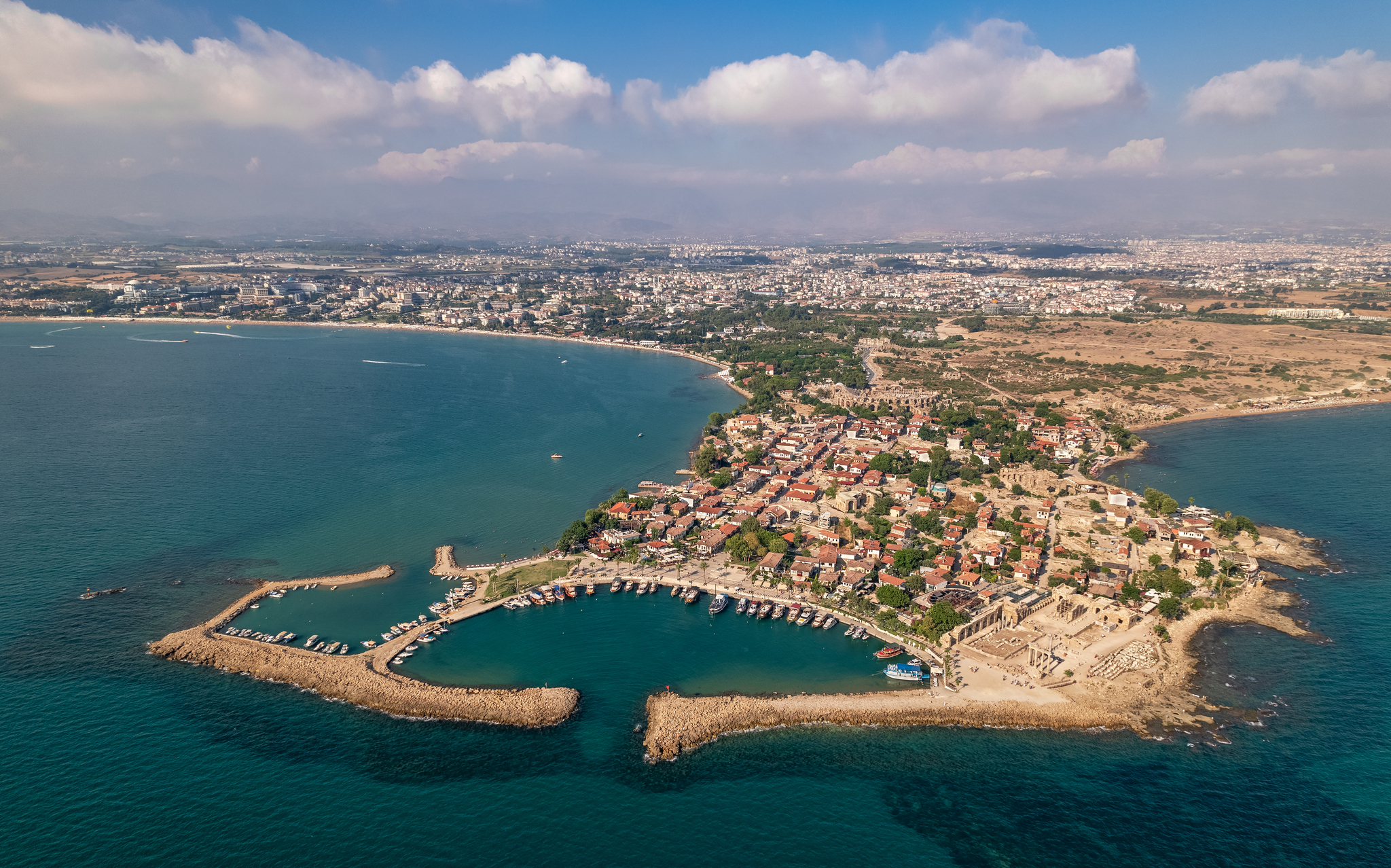 Side Antique City, Turkey - Airtour - My, Aerial photography, Dji, Quadcopter, Landscape, Turkey, Drone, Longpost, Side