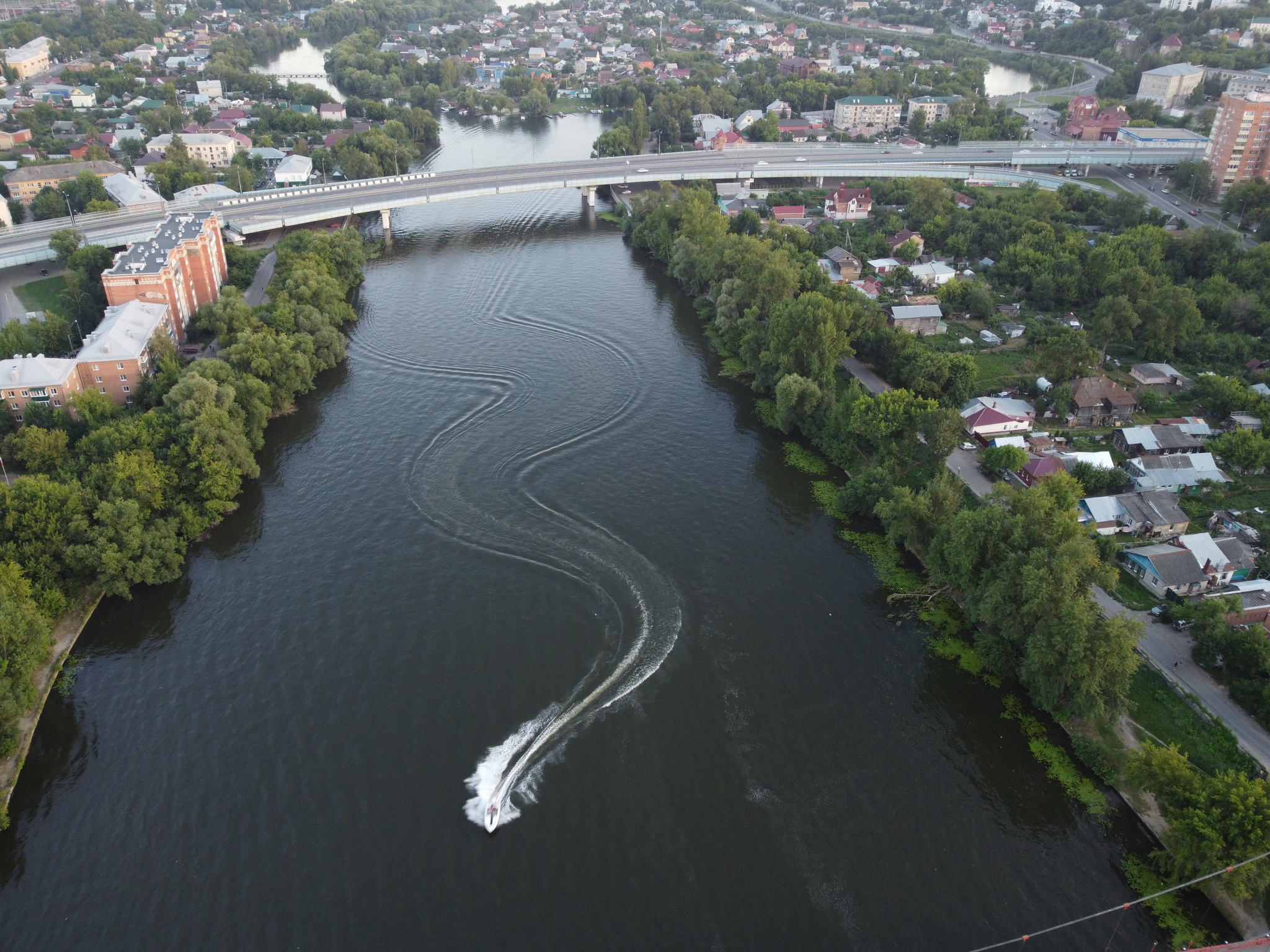 Penza embankment from a bird's eye view - My, Beginning photographer, I want criticism, DJI mini 2, Penza, Longpost, The photo