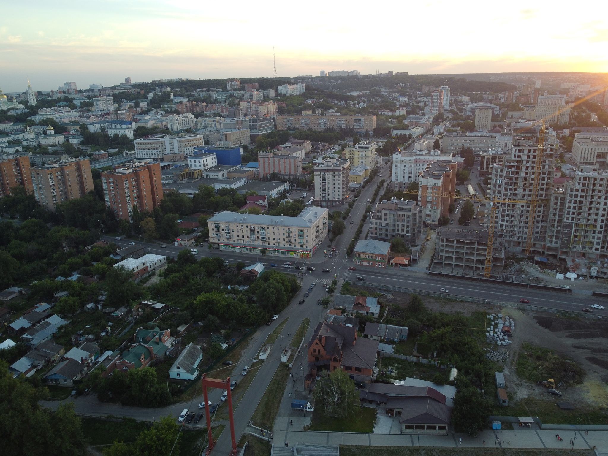 Penza embankment from a bird's eye view - My, Beginning photographer, I want criticism, DJI mini 2, Penza, Longpost, The photo