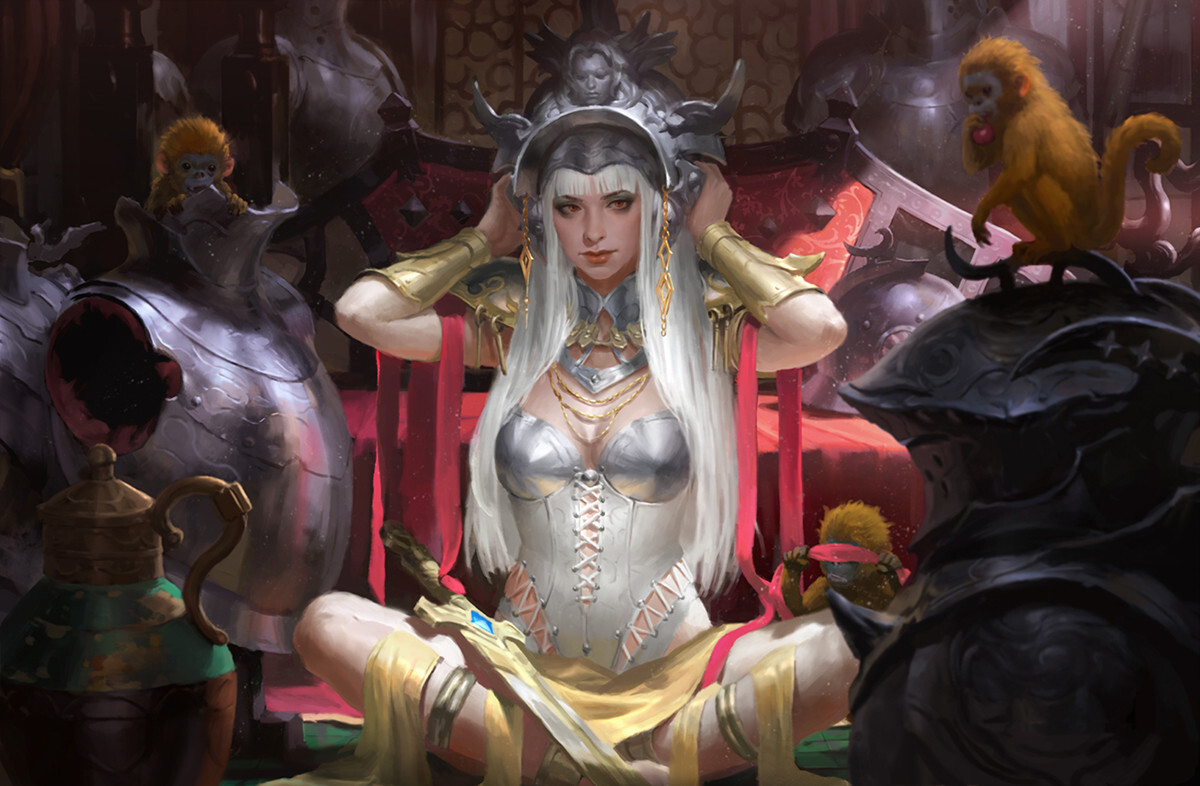 Heonhwa Choe Art - Арт, Artstation, Игры, Magic: The Gathering, Фэнтези, Девушки, Длиннопост