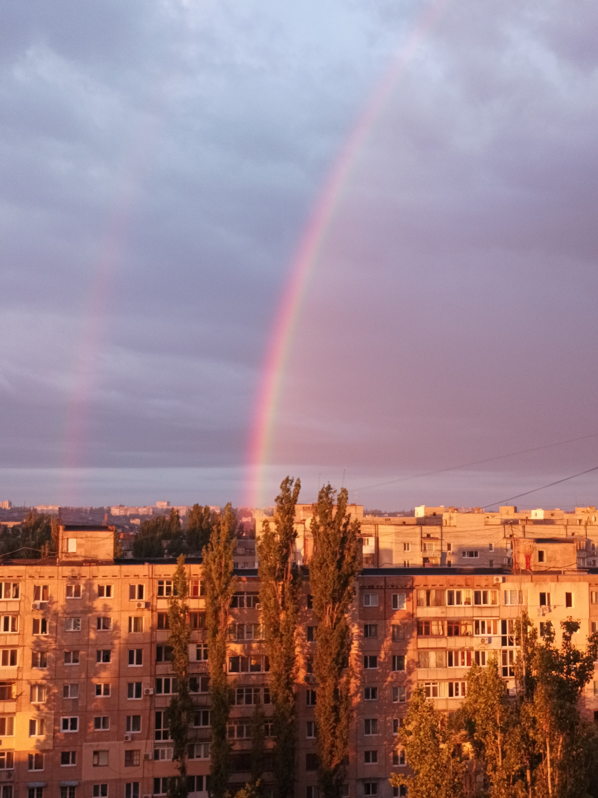 This is how we start the day with a rainbow - Morning, Rainbow, Good weather