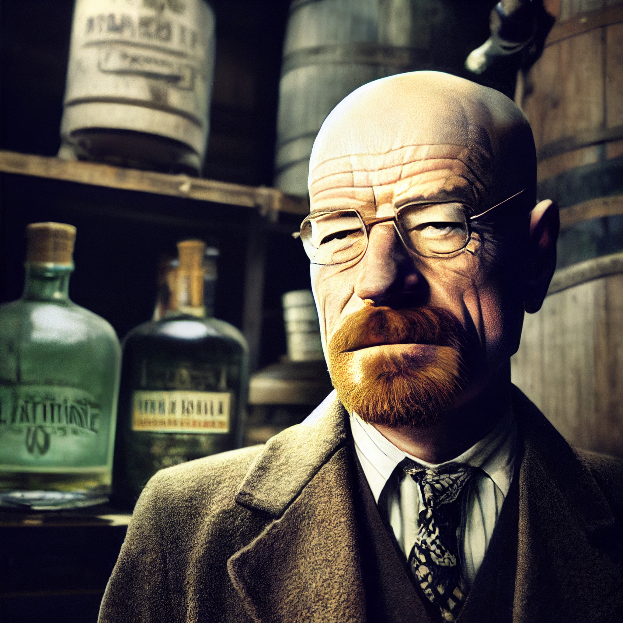 Breaking bad в эпоху сухого закона - Моё, Midjourney, Нейронные сети, Арт, Breaking Bad, Персонажи, Сухой закон, Юмор, Длиннопост