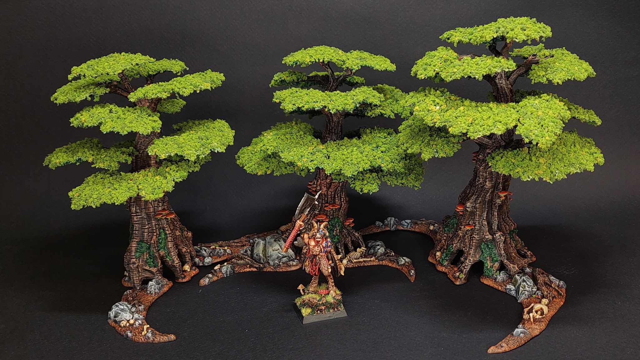 Warhammer AoS Awakened Wyldwood - My, Hobby, Miniature, Warhammer, Modeling, Painting miniatures, Collecting, Figurines, Sylvaneth, Terrane, Longpost