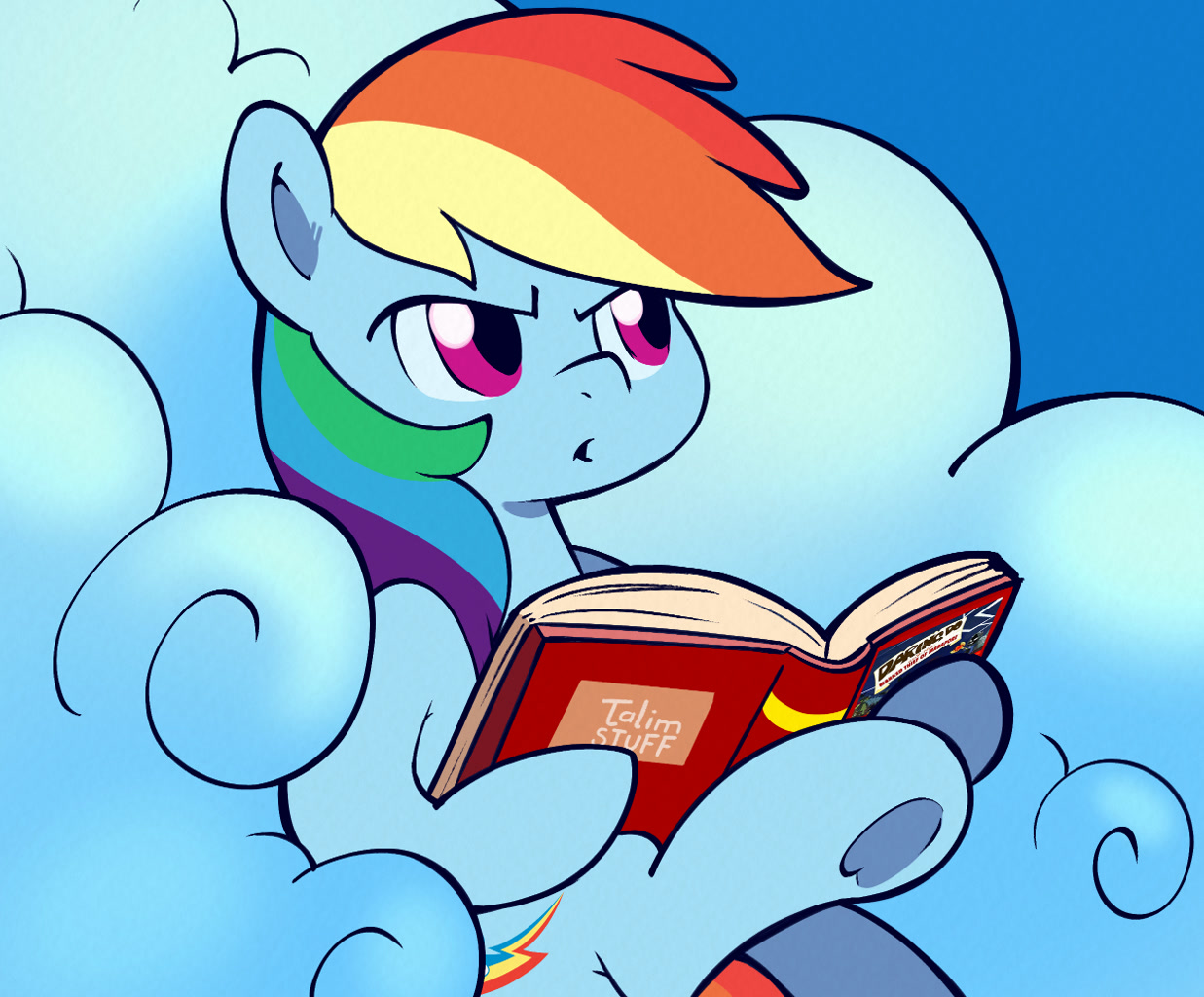 I wonder what they told her? - My little pony, Rainbow dash