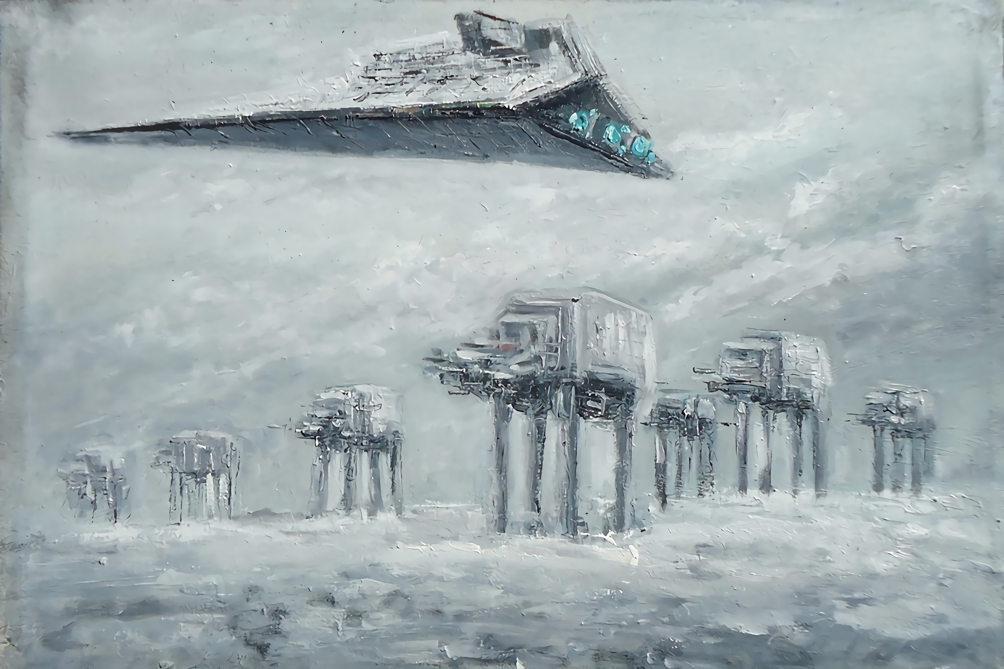Star Wars Oil Painting by Naci Caba - Star Wars, Fantasy, Art, Art, Longpost