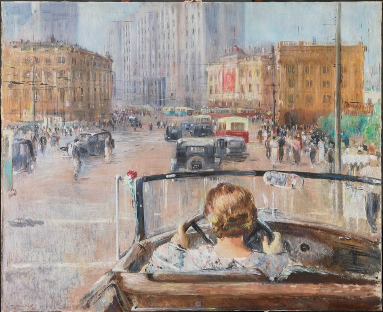 How can you drive without side mirrors? - Art, Auto, Moscow, Town, The street, Cabriolet