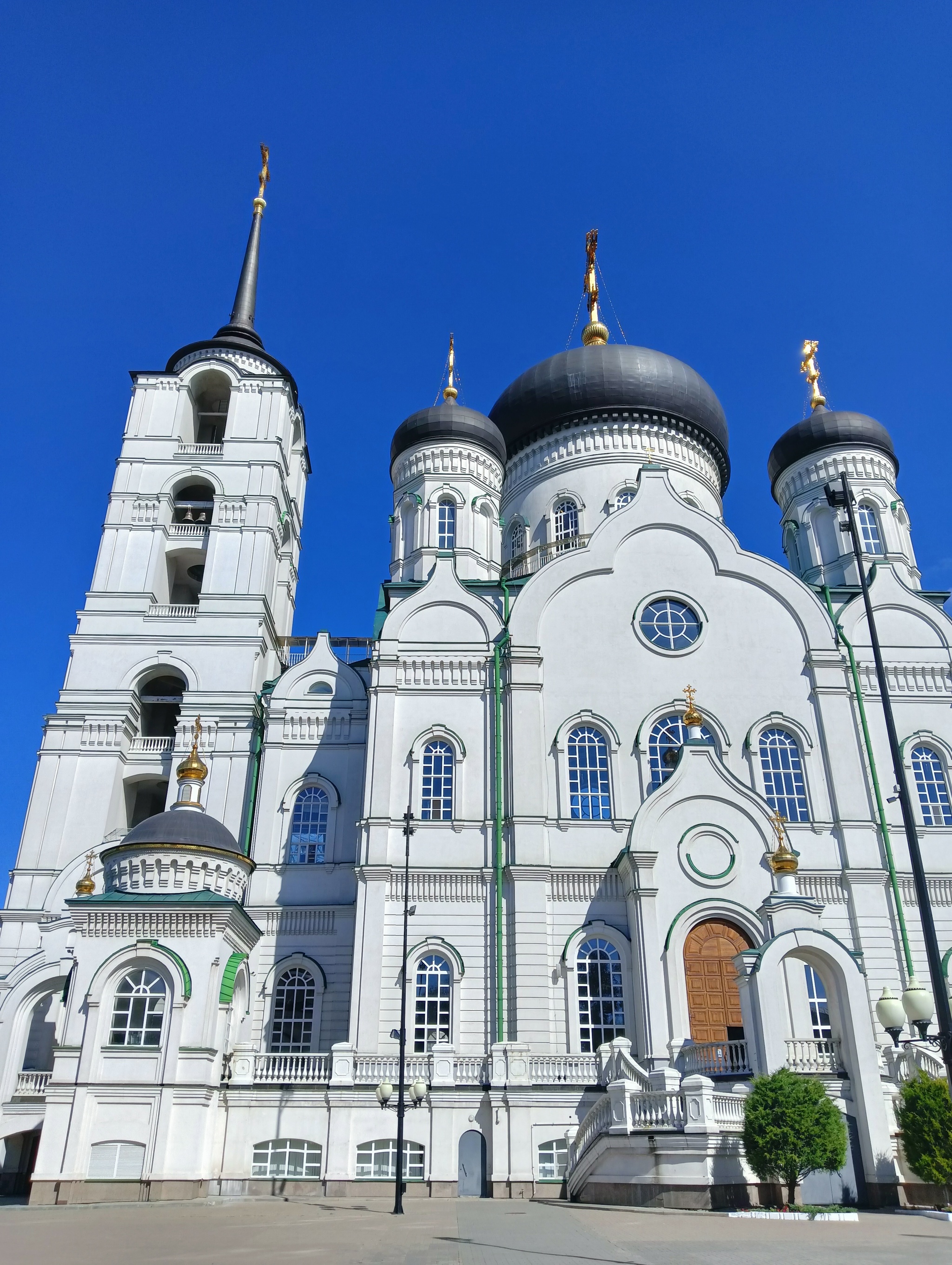 Voronezh. A short walk on a clear day - My, Voronezh, House, Temple, Monument, The park, Drawing, Longpost