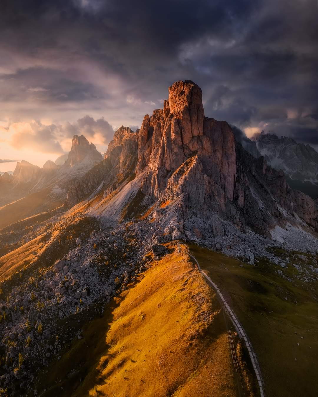 Sunset in the Dolomites - beauty of nature, Nature, The mountains, Dolomites, The photo, Beautiful view