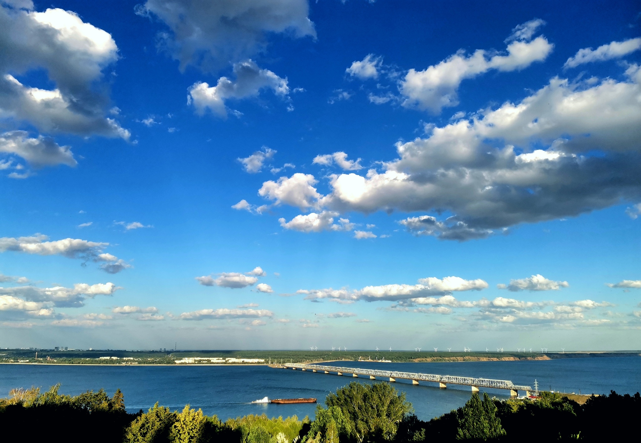 Happy birthday, Ulyanovsk!) - My, Ulyanovsk, The photo, Landscape, Clouds, Bridge