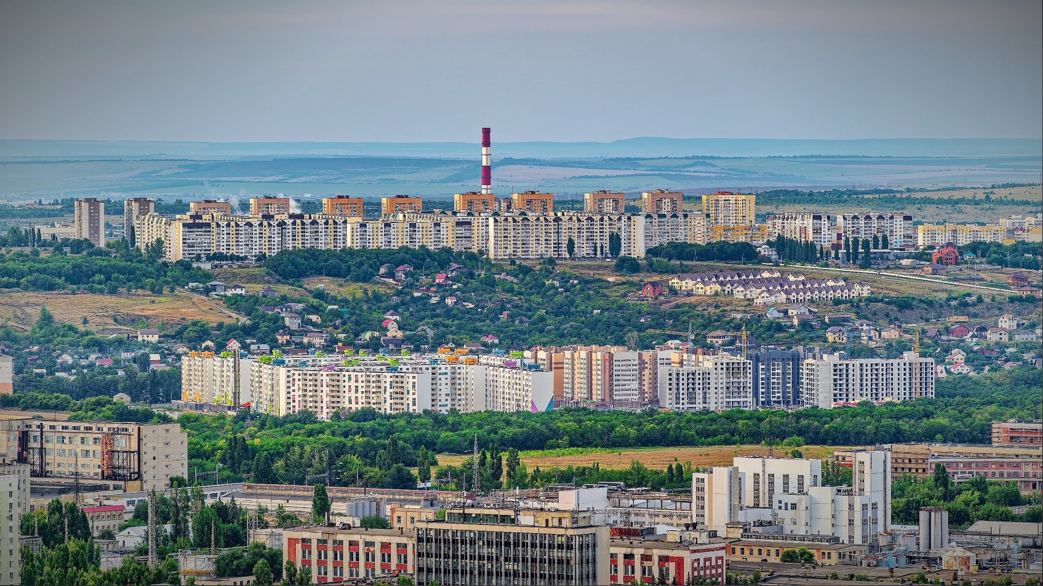 Саратов с Энгельсом - Саратов, Город Энгельс, Фотография, Пейзаж, Город, Кумысная поляна, Длиннопост, Река Волга