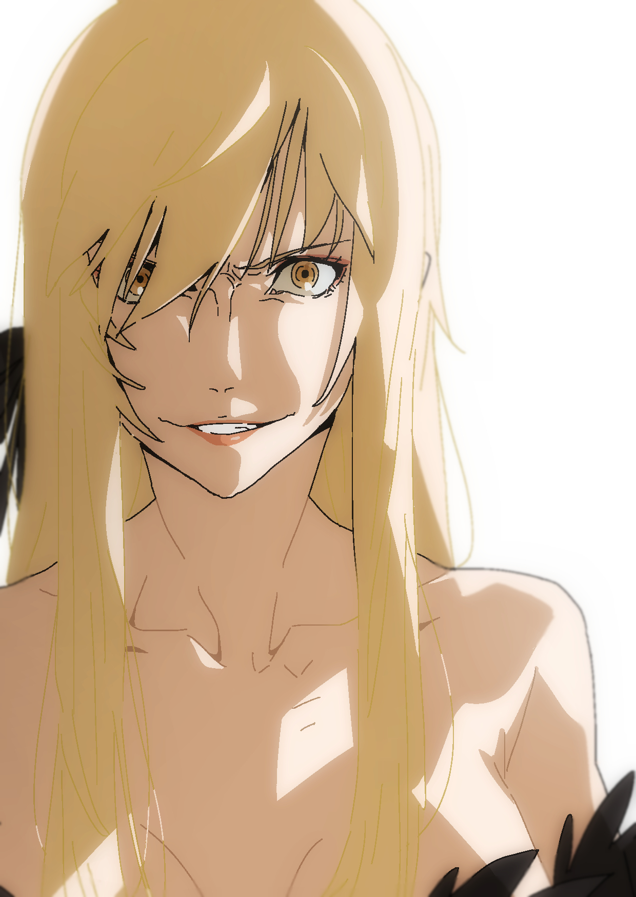 Continuation of the post Kissshot! - Art, Anime, Anime art, Monogatari series, Vampires, Reply to post, Longpost, Kiss-Shot Acerola-orion Heart-under-blade