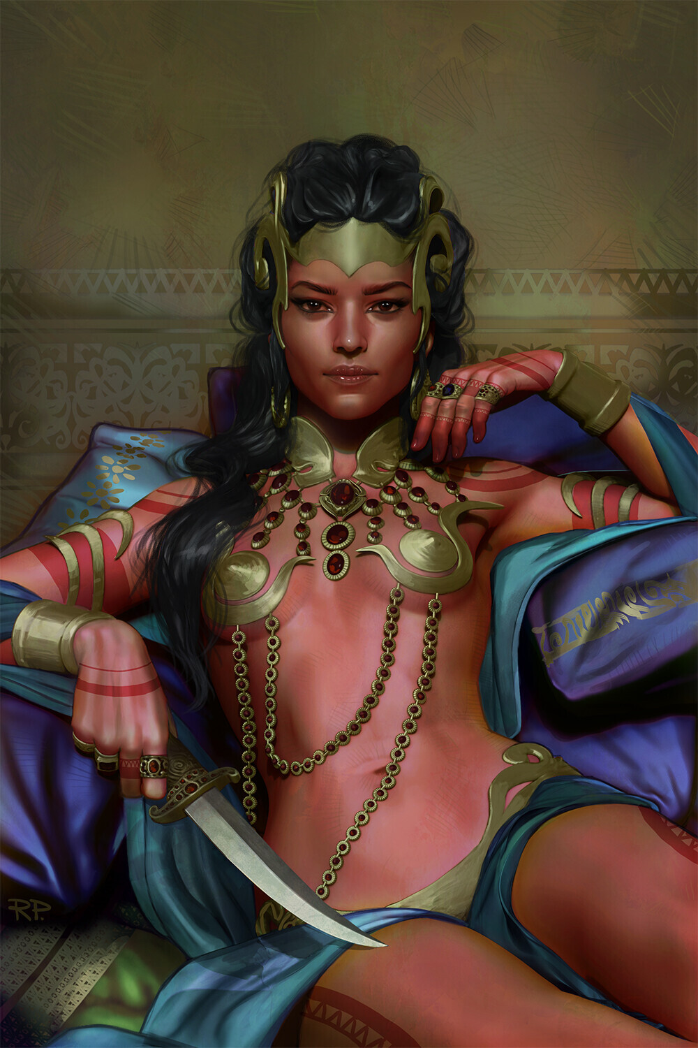 Dejah Thoris - NSFW, Арт, Artstation, Фантастика, Дея Торис, Рисованная эротика