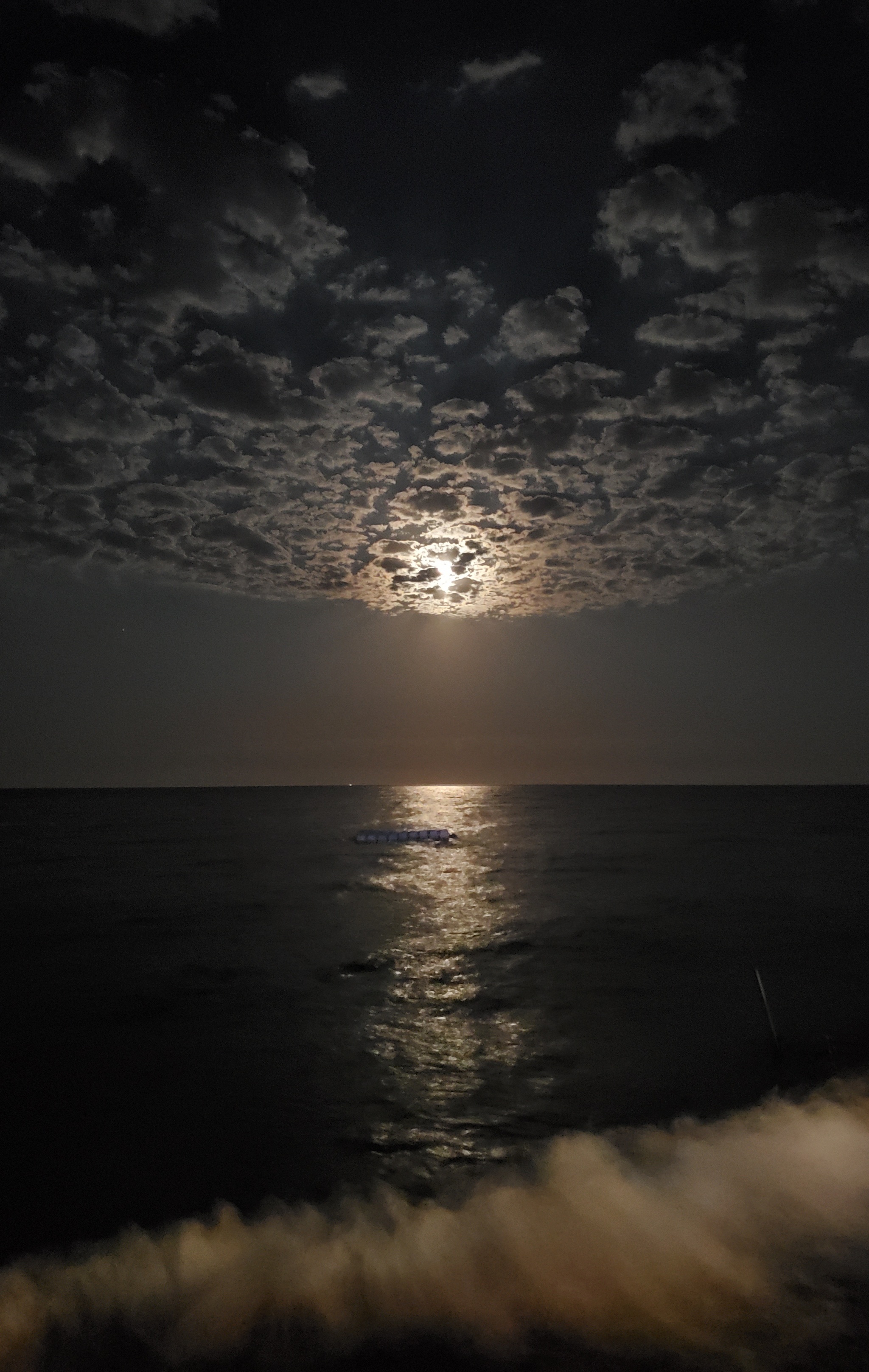 Vacation - My, Sea, moon, Relaxation, Landscape, The photo, Mobile photography