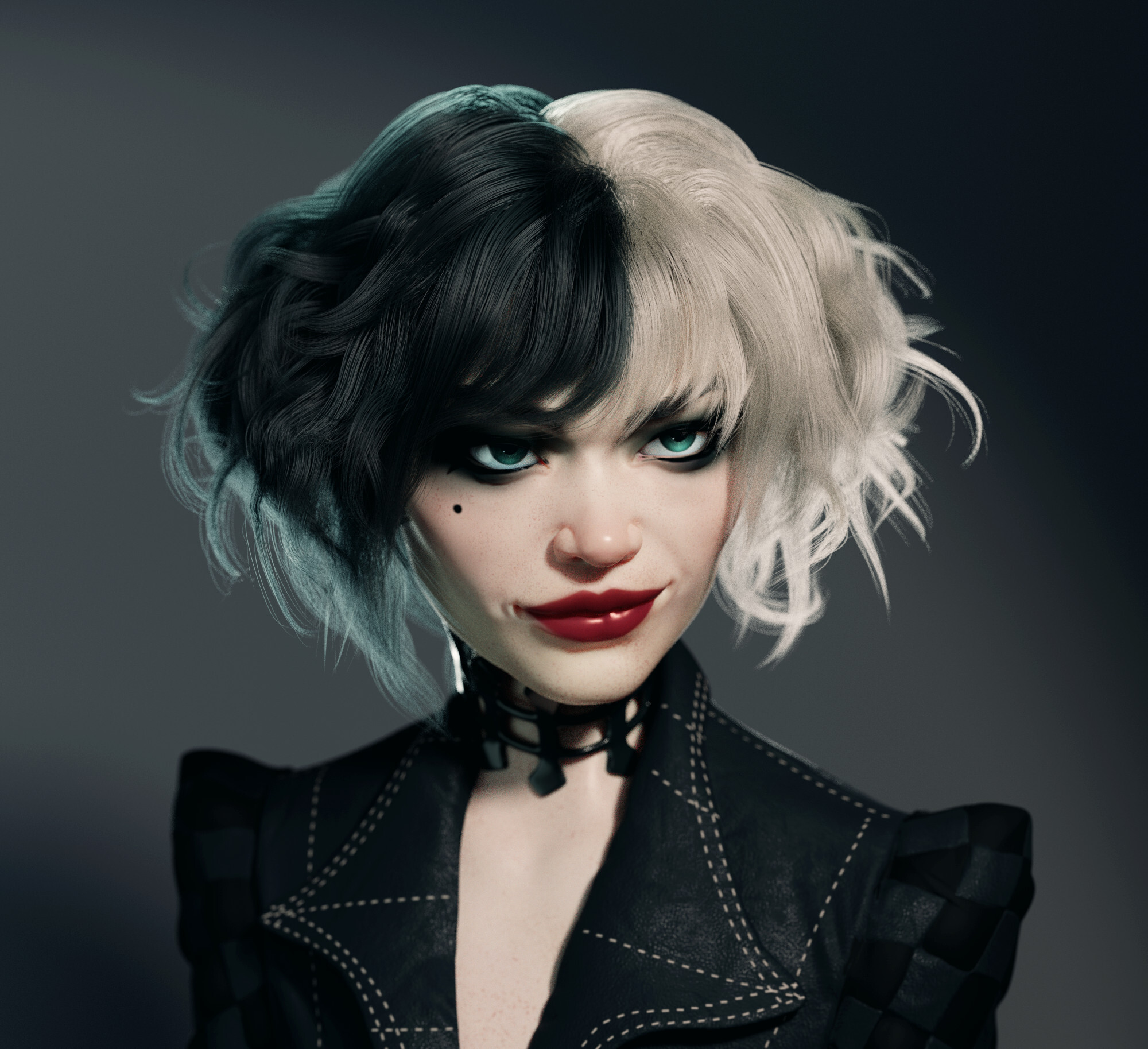 Cruella De Vil - Арт, Artstation, Круэлла Фильм, Стервелла Де Виль, Фильмы, 3D, Девушки