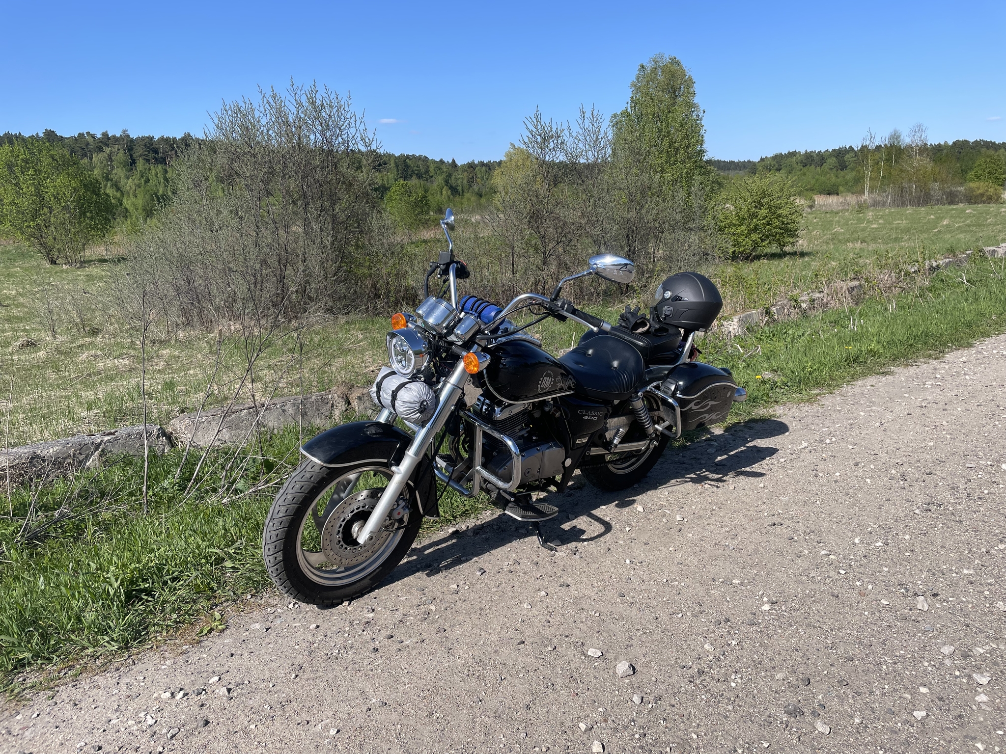 Last warm days of the first motorcycle season - My, Moto, Drive