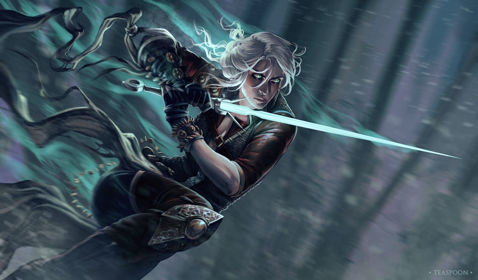 Martin - Drawing, Witcher, The Witcher 3: Wild Hunt, Ciri, Girls, Art