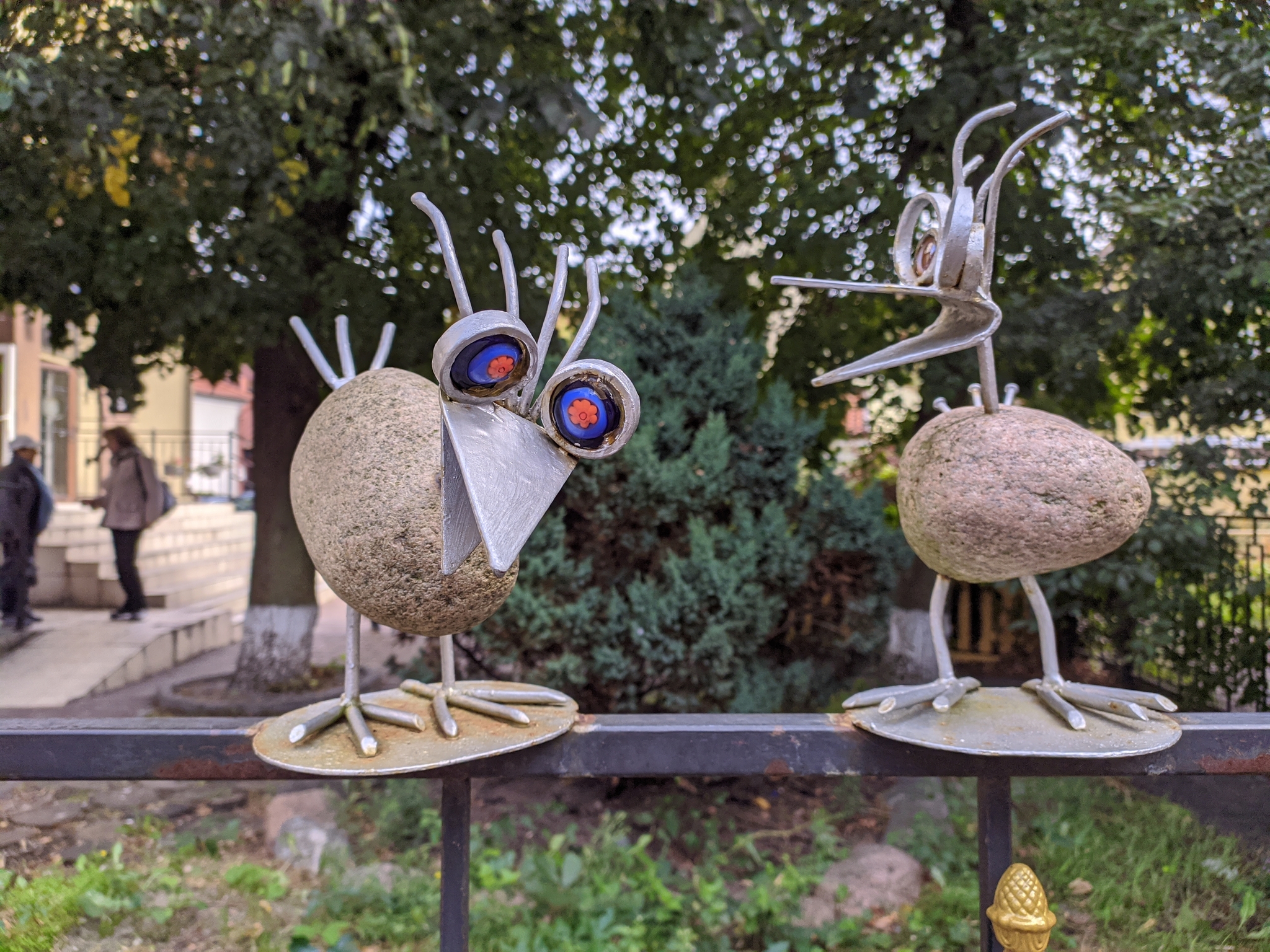 Yobush sparrows - My, Sculpture, Zelenogradsk, Kaliningrad, Mat, Longpost, Folk art