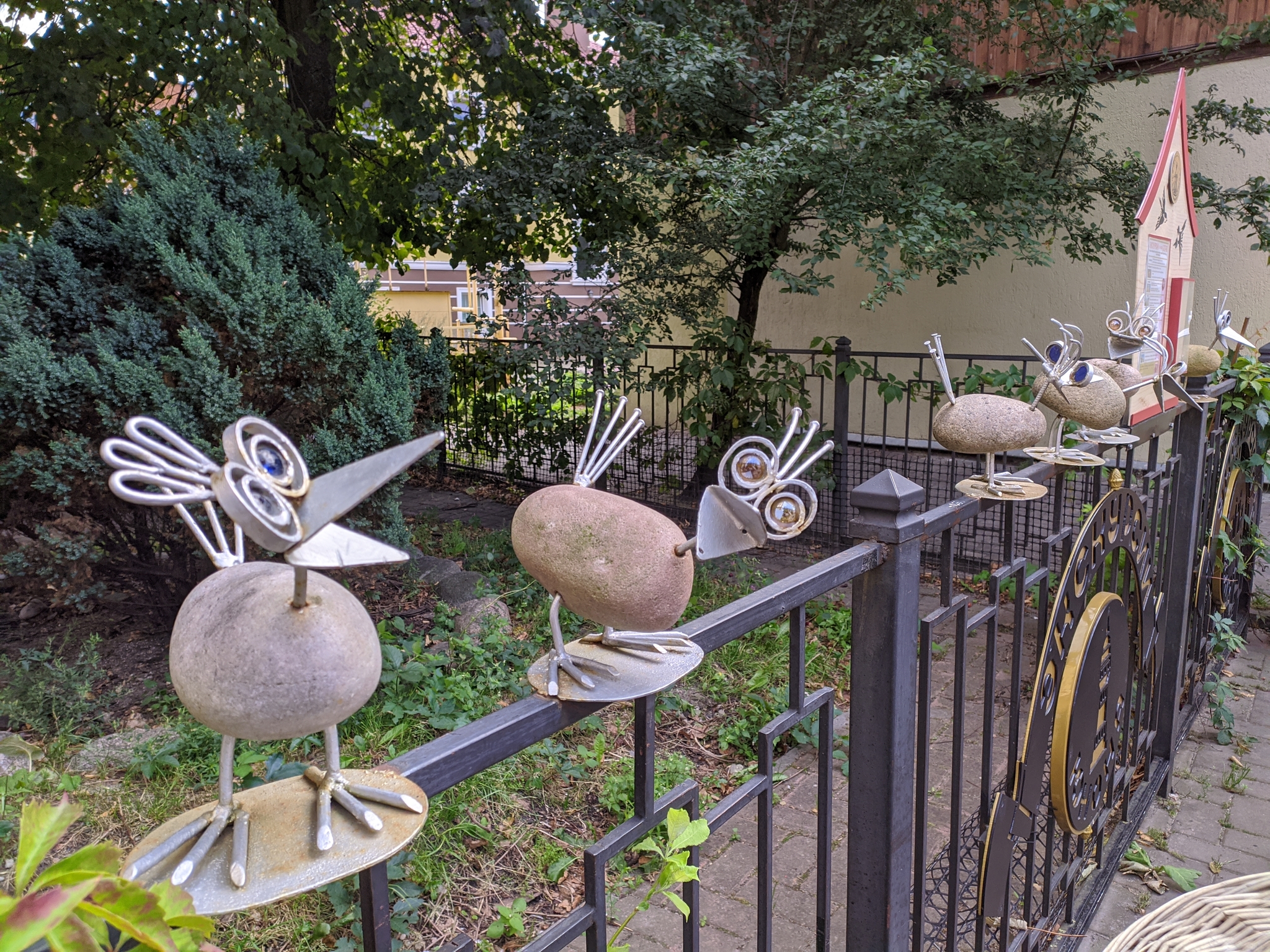 Yobush sparrows - My, Sculpture, Zelenogradsk, Kaliningrad, Mat, Longpost, Folk art