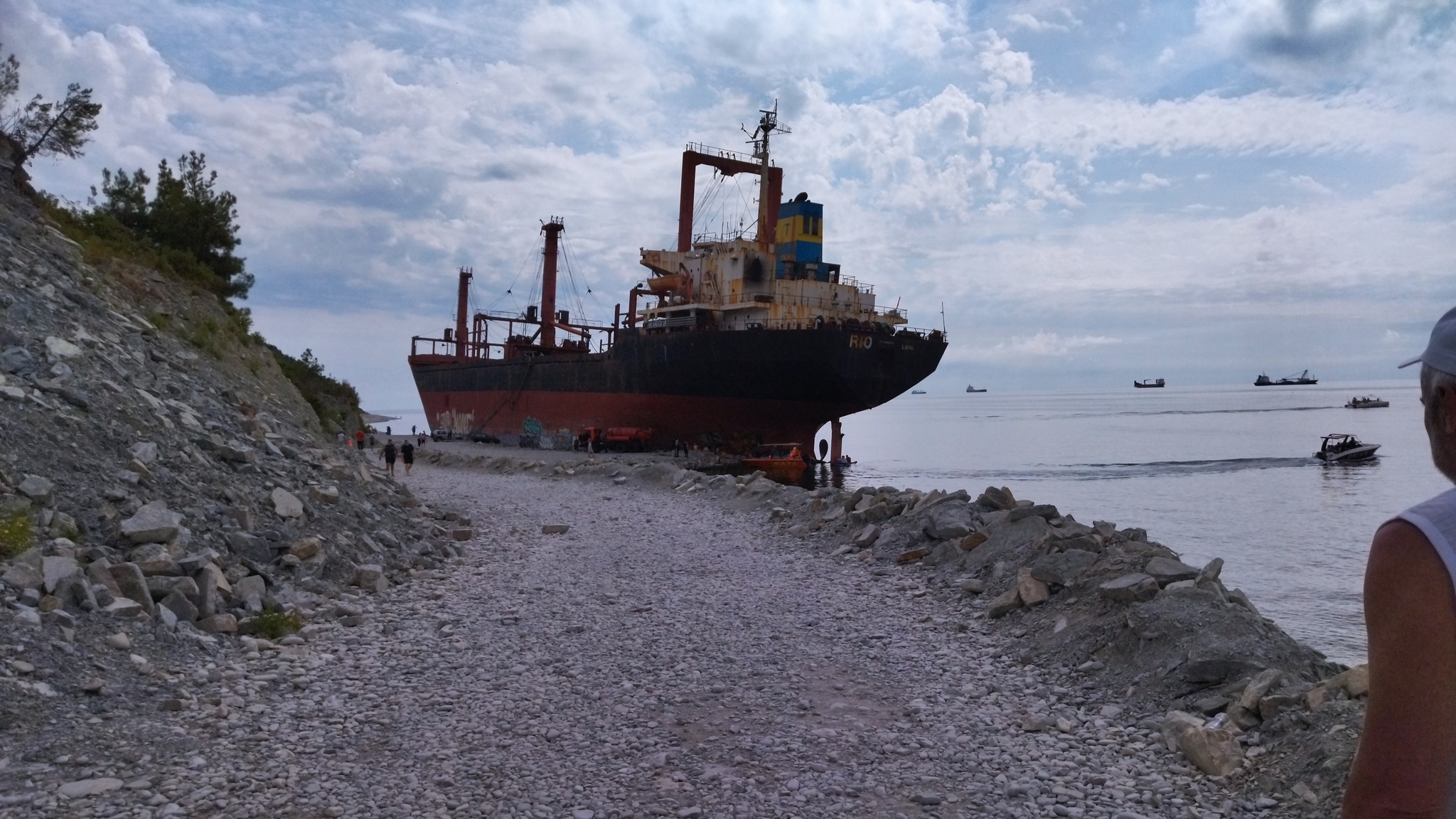 Dry cargo ship Rio - My, Kabardinka, Rio bulk carrier, sights, Travels, Travel across Russia, Ship, Black Sea, The photo, Longpost, Tourism