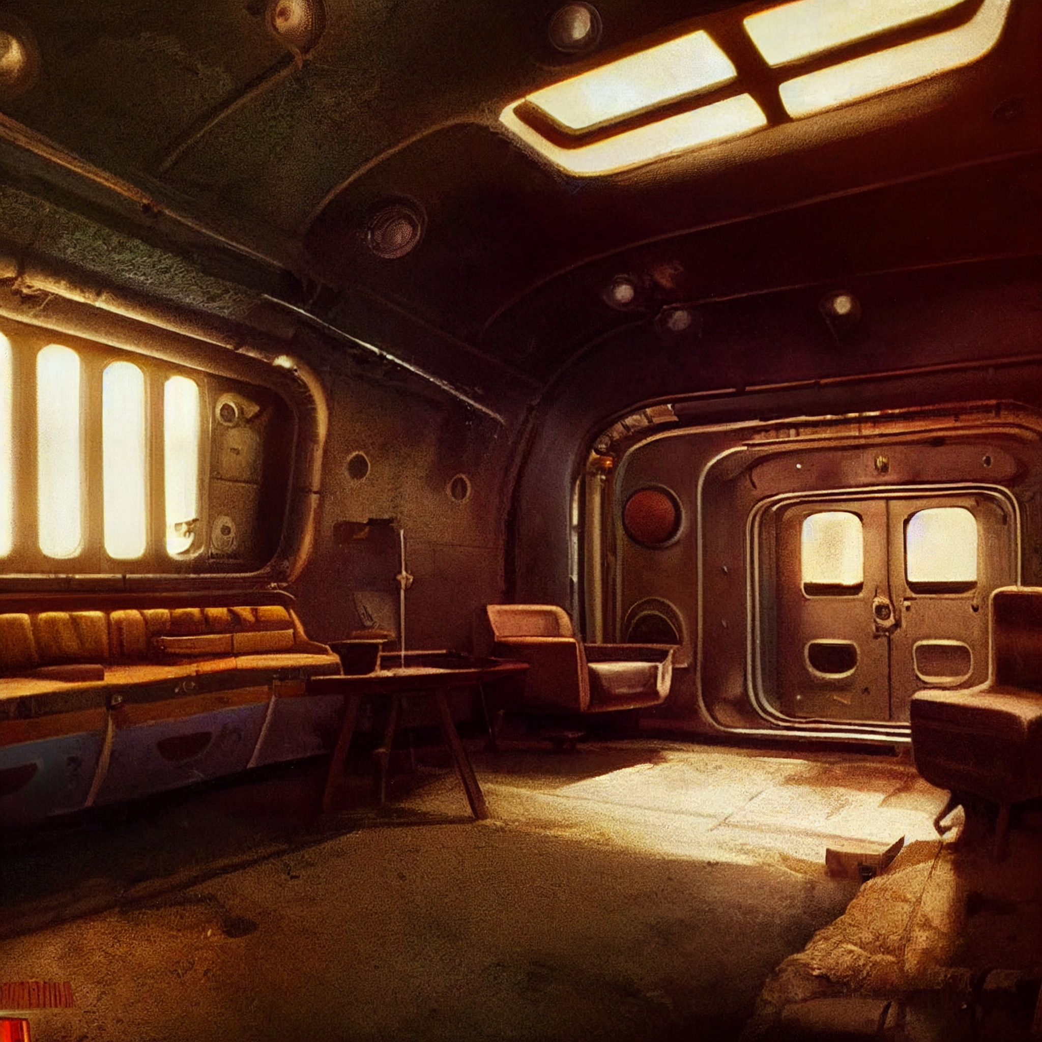 midjourney. Abandoned Vault-Tec Shelters - My, Midjourney, Нейронные сети, Art, Fallout, Vault tec, Asylum, Longpost, Abandoned