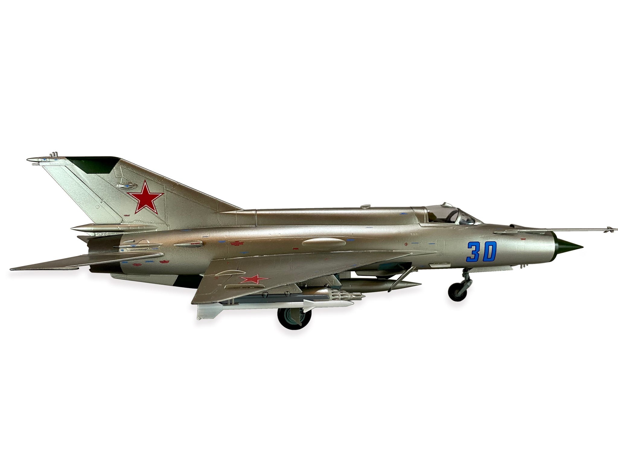 MiG-21MF at 1:48 - My, Modeling, Stand modeling, Scale model, Jet, 1:48, Made in USSR, the USSR, Longpost, MiG-21
