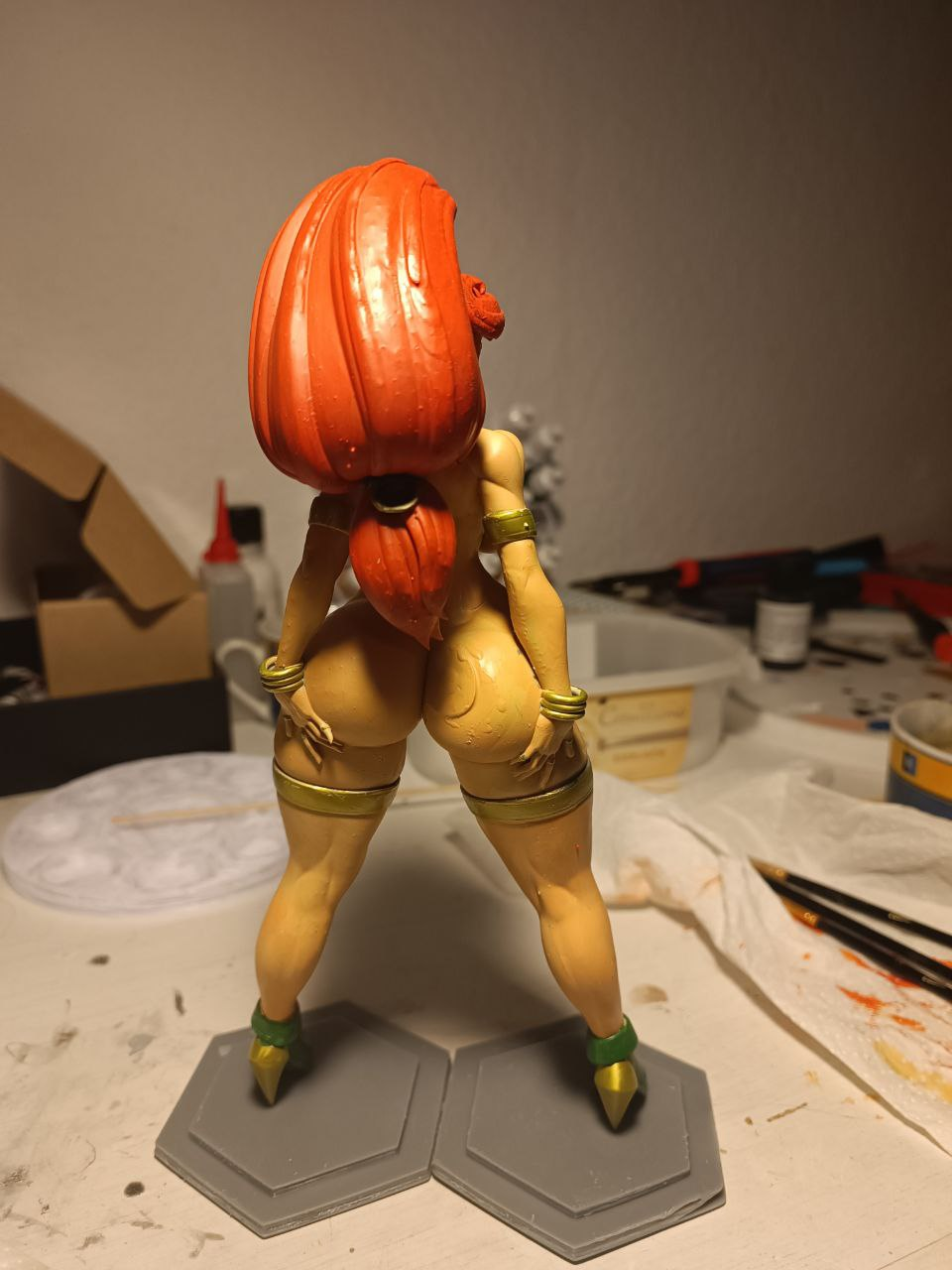 Urbosa of breath of the wild - NSFW, My, 3D printer, 3D печать, Figurines, Miniature, The legend of zelda, Urbosa, Longpost, Painting miniatures