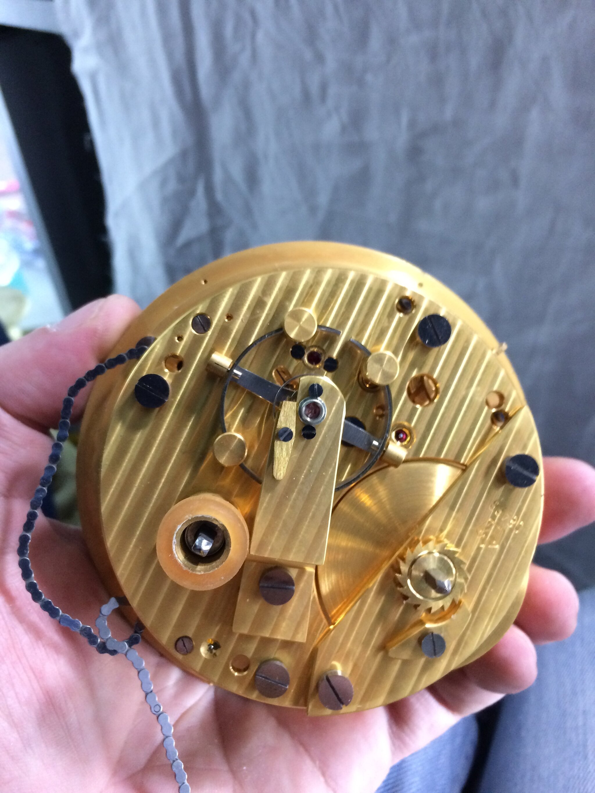 Repair for the 6MX collection, marine chronometer with diamond balance suspension. Very rare watch - My, Clock, With your own hands, Video, Vertical video, Longpost