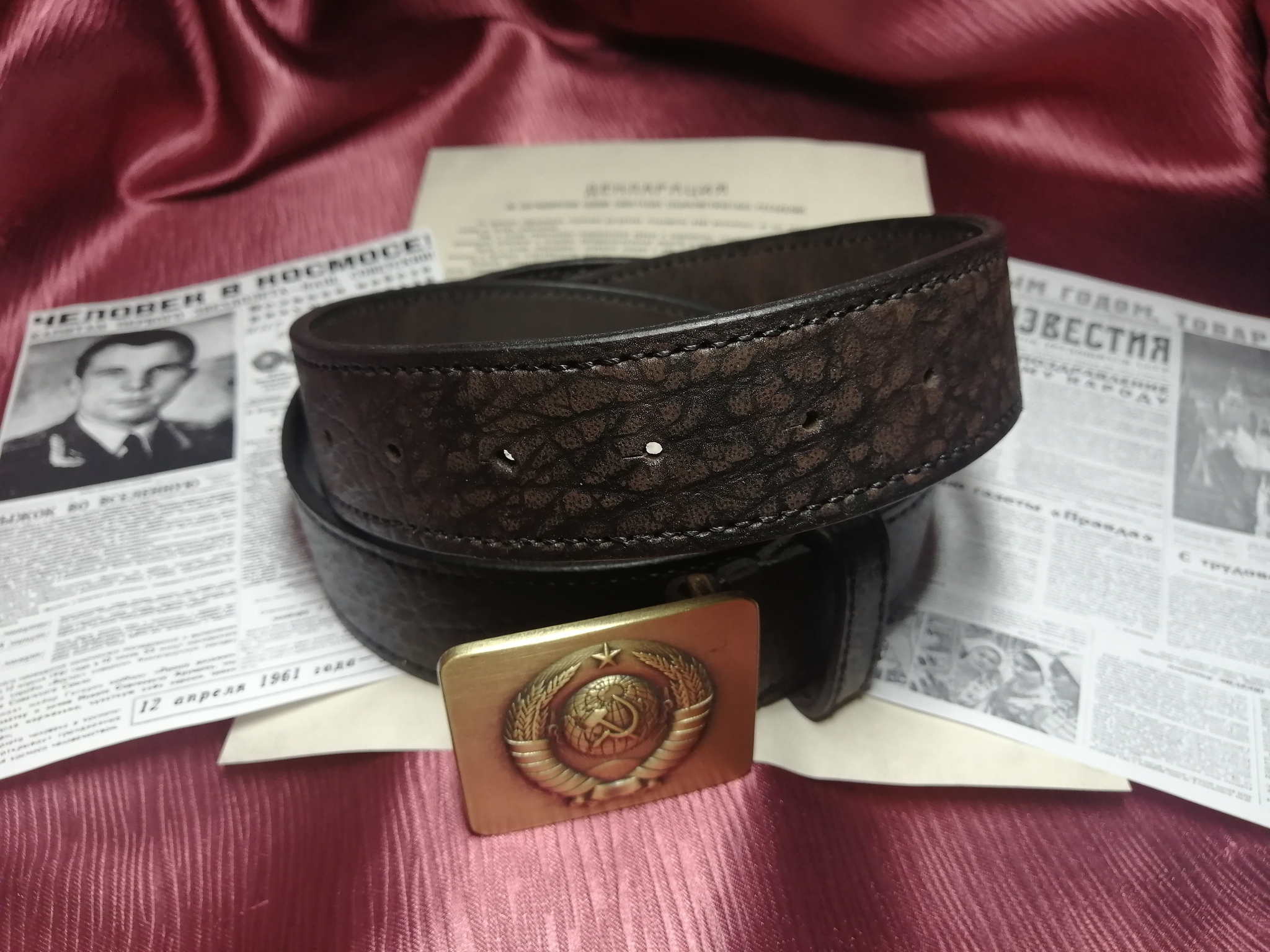 Belt - My, Leather products, Handmade, Belt, Longpost, Needlework without process