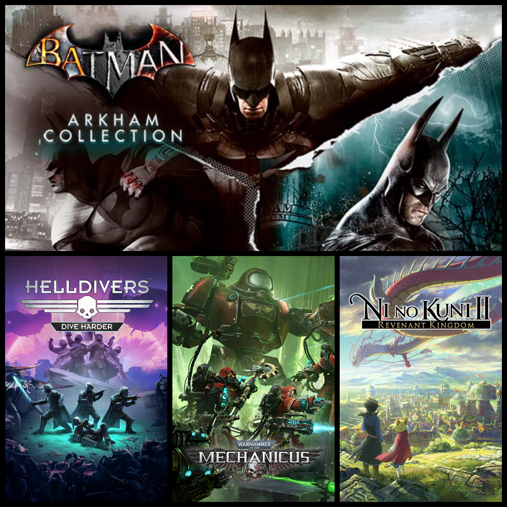 Batman - Arkham Collection giveaway and 3 more games - Steamgifts, Steam, Drawing, Computer games, Games