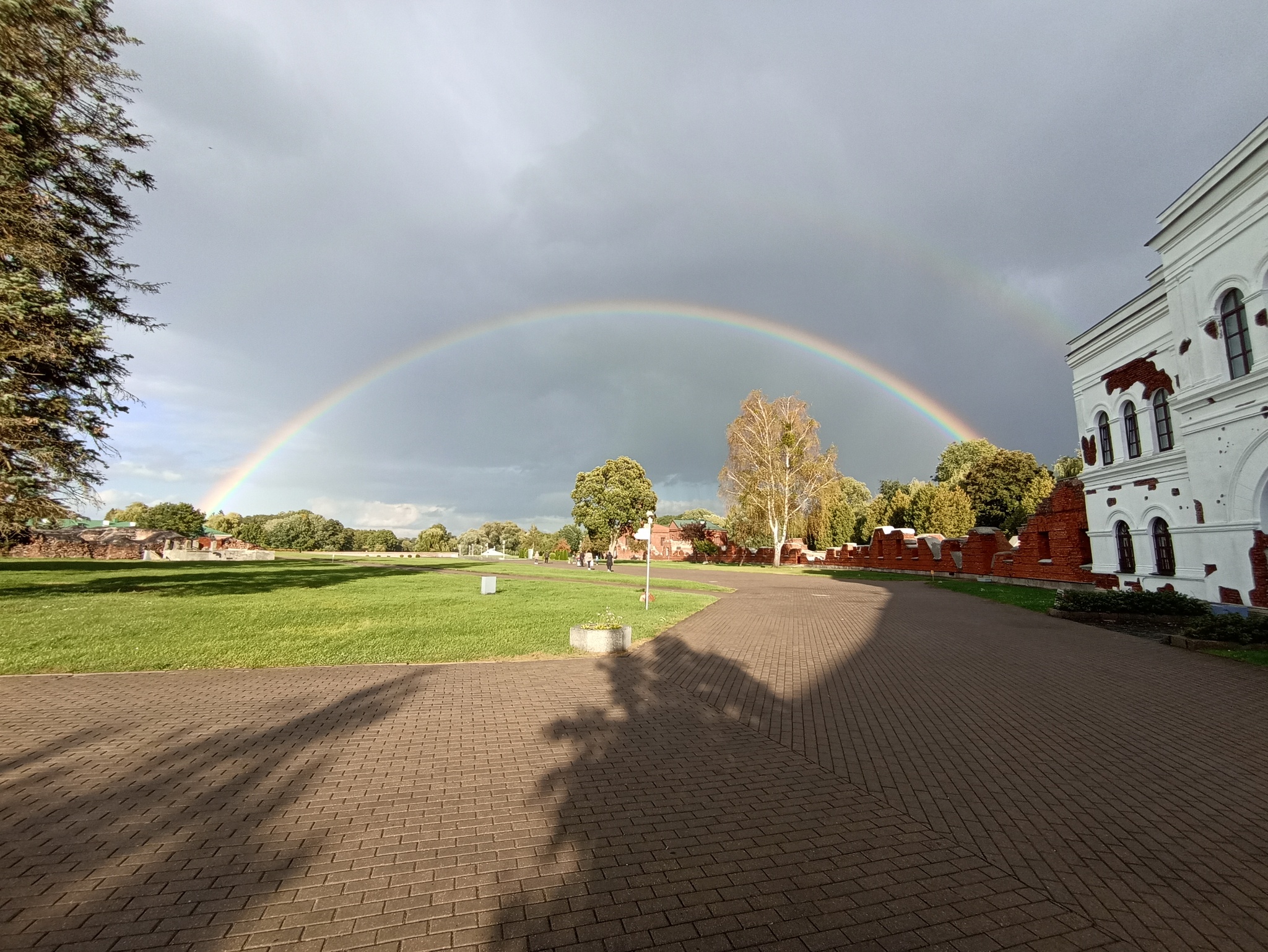 Rainbow - Моё, Радуга, Фотография, Мобильная фотография, Брест, Брестская крепость